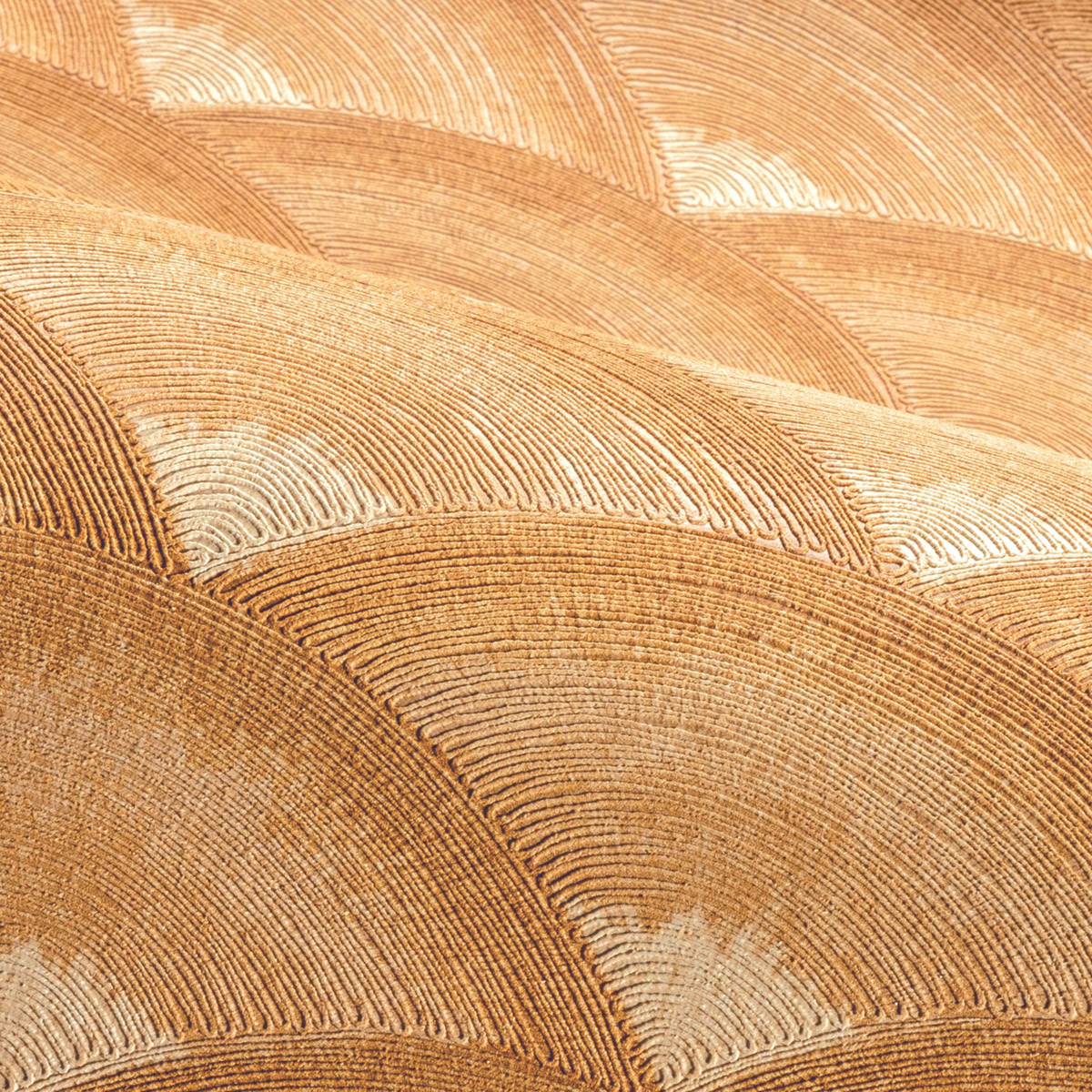 Papier peint Eventail Nami ambre - Légendes de Casamance | Réf. CAS-70091222