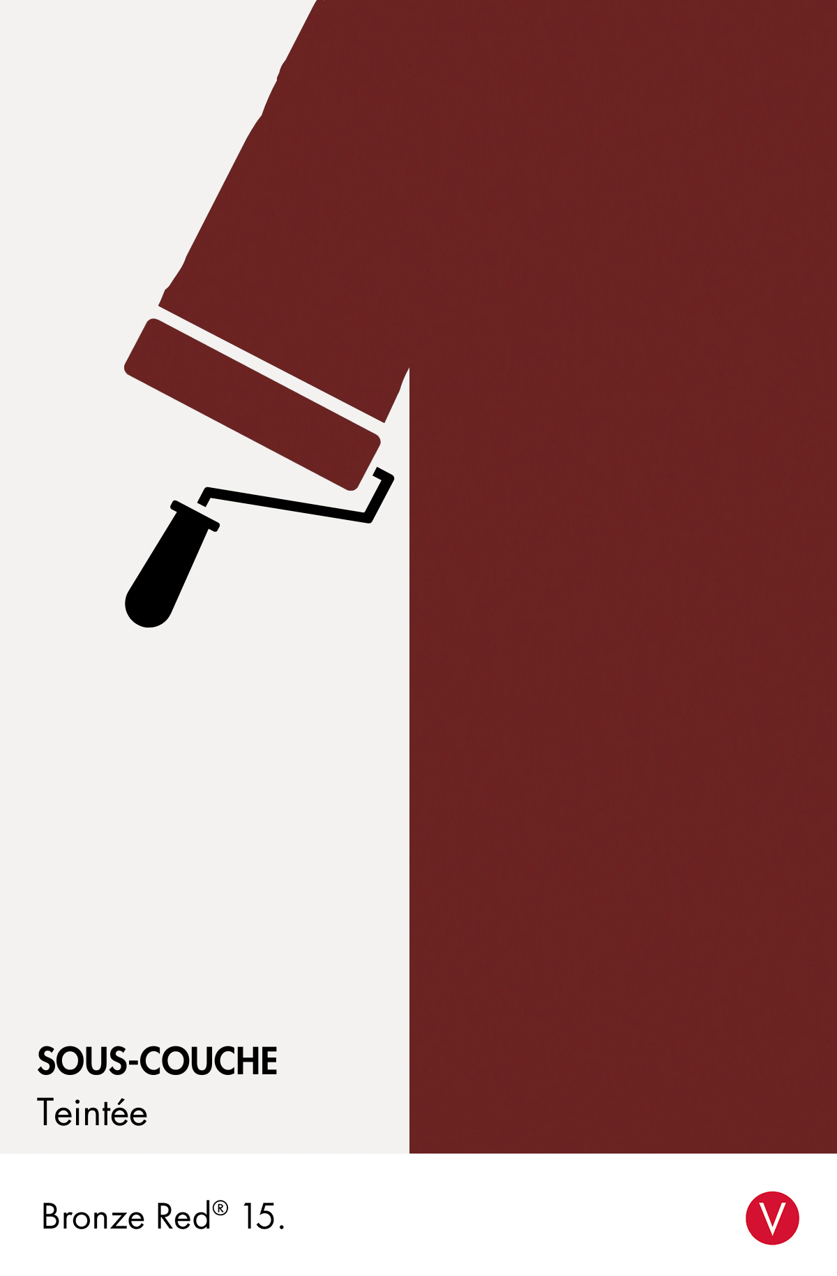 Sous-couche teintée Bronze Red n°15 Intelligent ASP (All Surface Primer) 1 litre