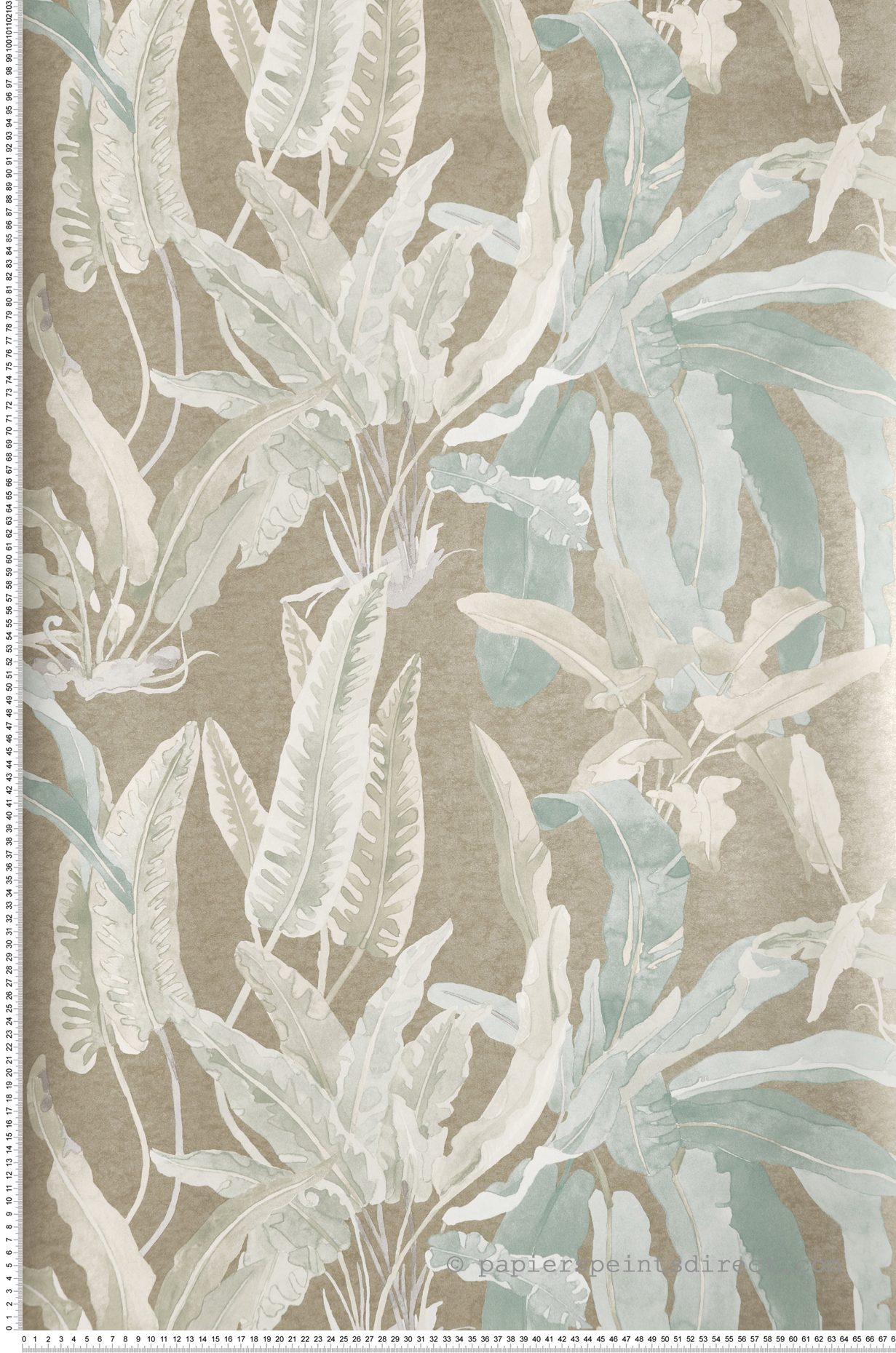 Papier peint Jungle Benmore turquoise - Ashdown de Nina Campbell | Réf. OSB-NCW4393-04