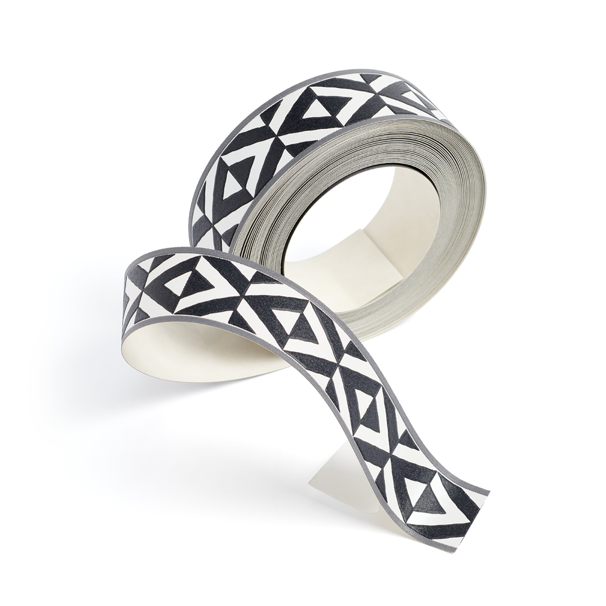 Galon Graphique noir argenté - Collection Bordures & Galons de Montecolino