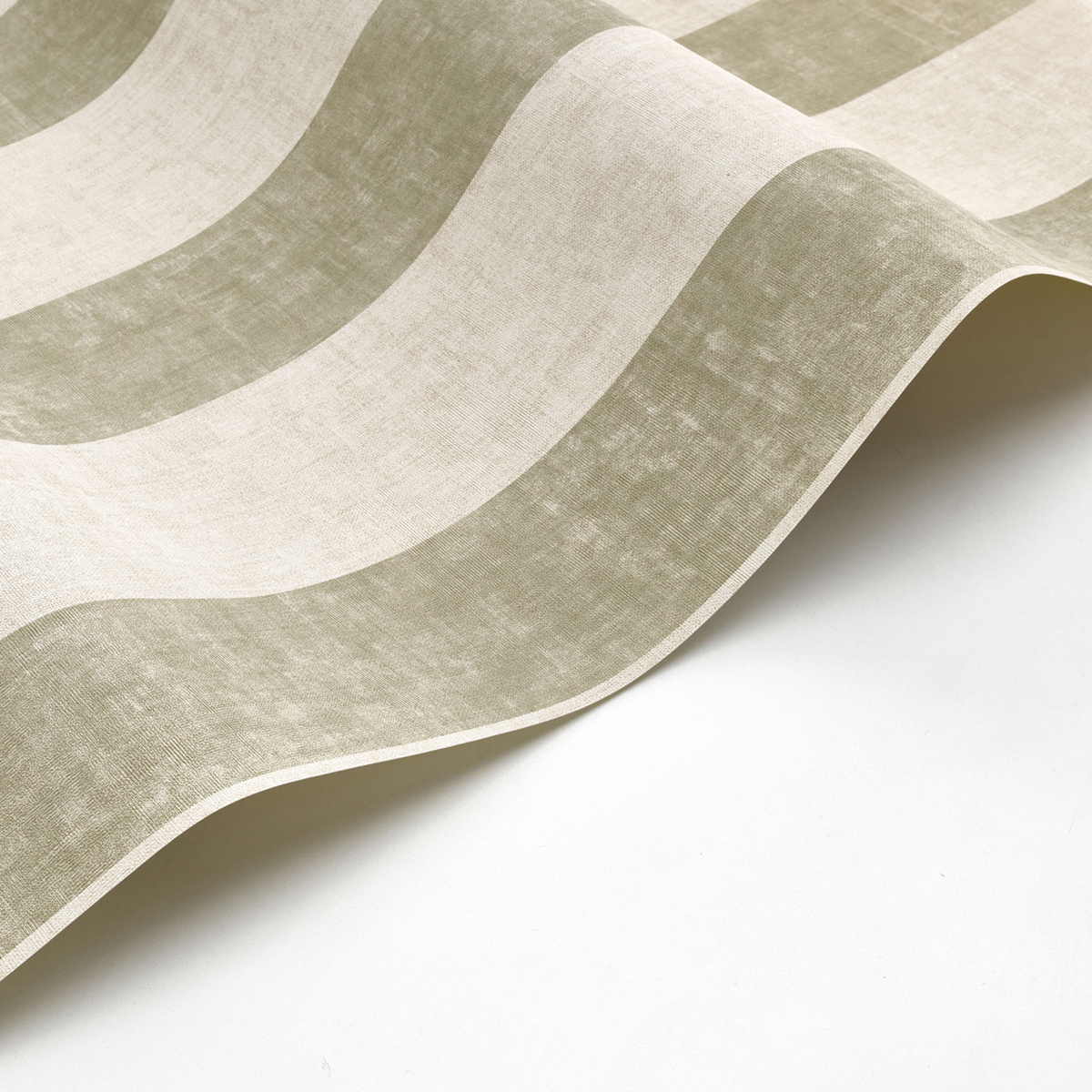 Papier peint Rayure Valse vert de gris - Vienne de Casadéco | Réf. VIEN87367106