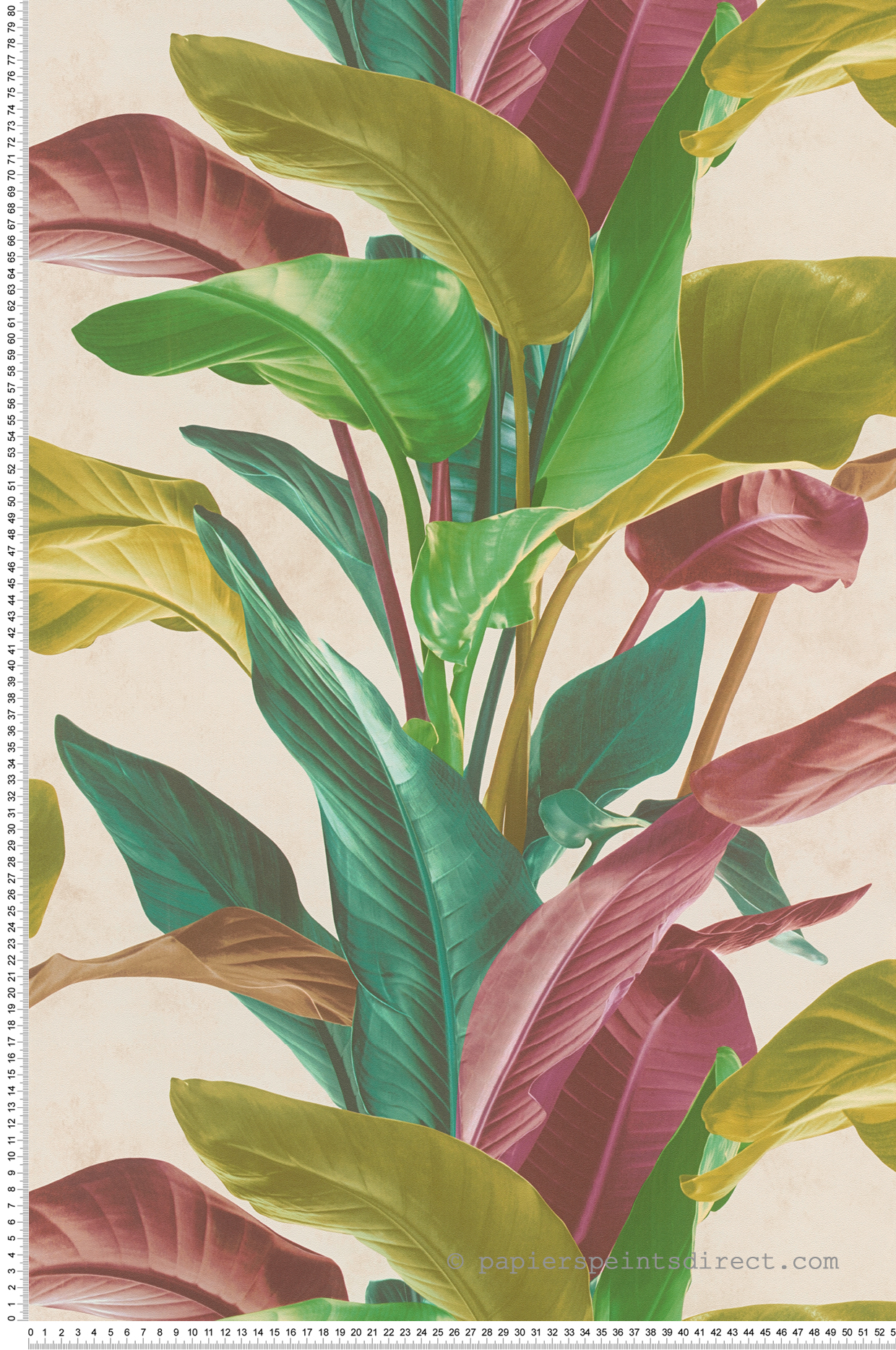 Papier peint Nature Feuillage vert rouge - Metropolitan Stories 2 d'AS Création | Réf. SP15496