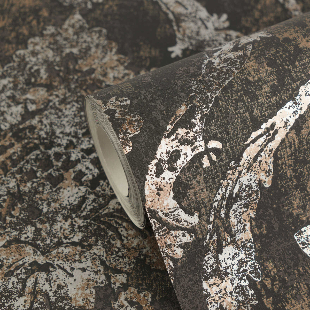 Papier peint Damassé Classique marron doré - Vibes & Styles d'A.S. Création AMB6| Réf. AS-790194