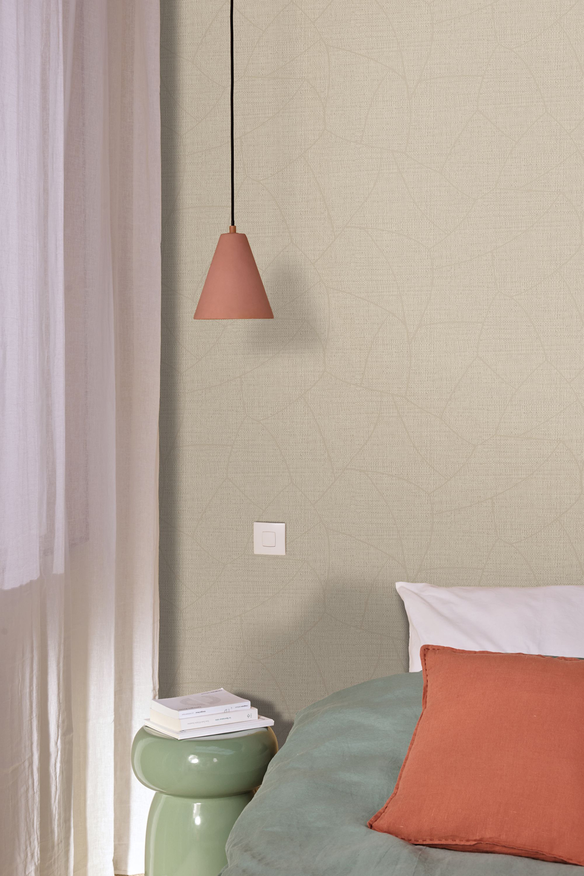 Papier peint Graphique Texturé Melody ficelle - Symphony de Casélio | Réf. SYM107021127