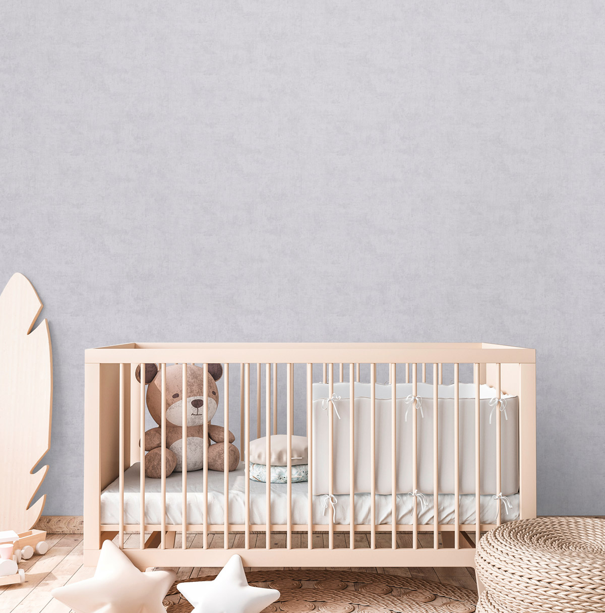 Papier peint Faux Uni Patine gris béton - Lilly & Luis d'A.S. Création AMB2 | Réf. AS-771783