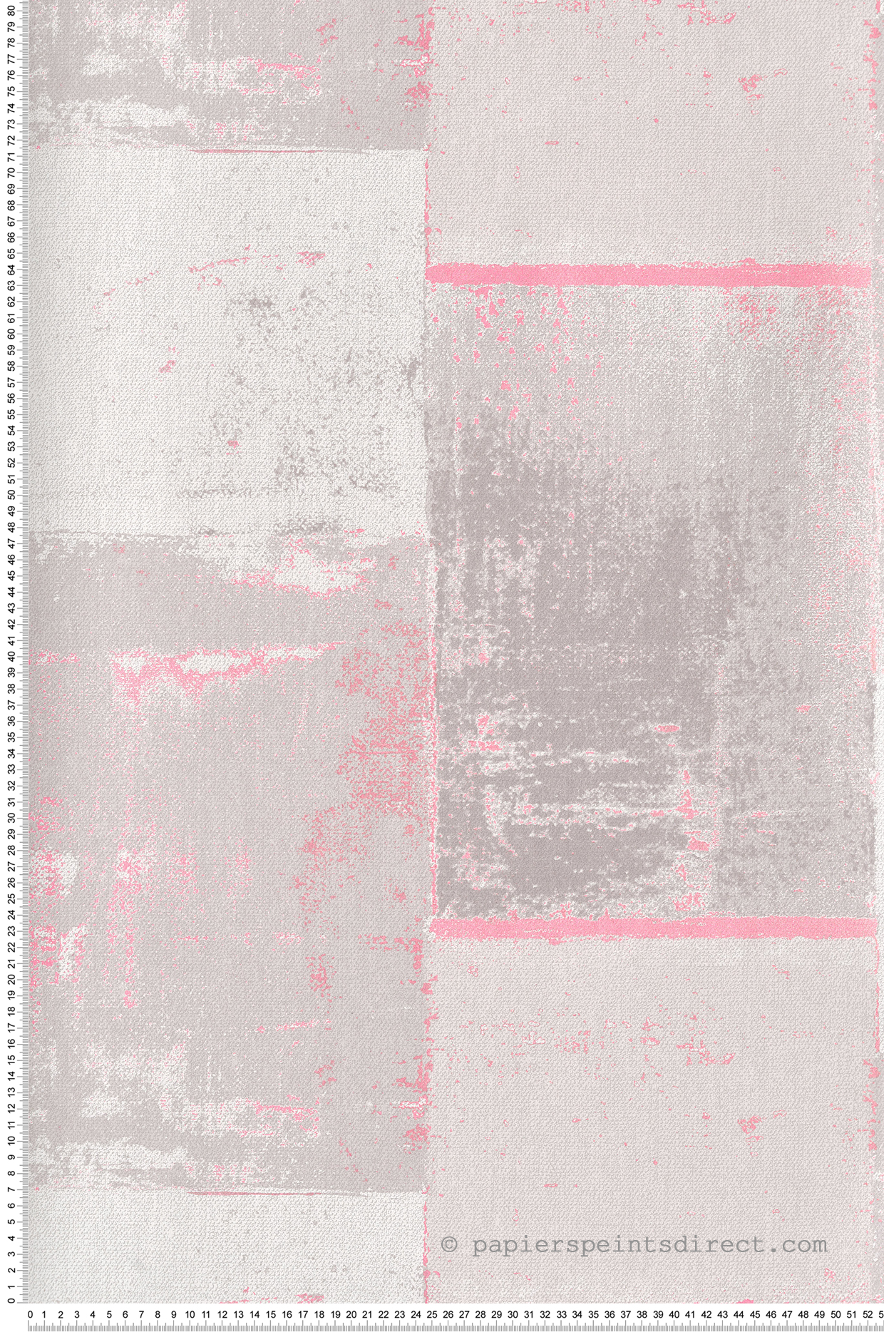 Papier peint Effet Béton Graphique rose fluo - Gallery de Casadéco | Réf. GLRY86174318