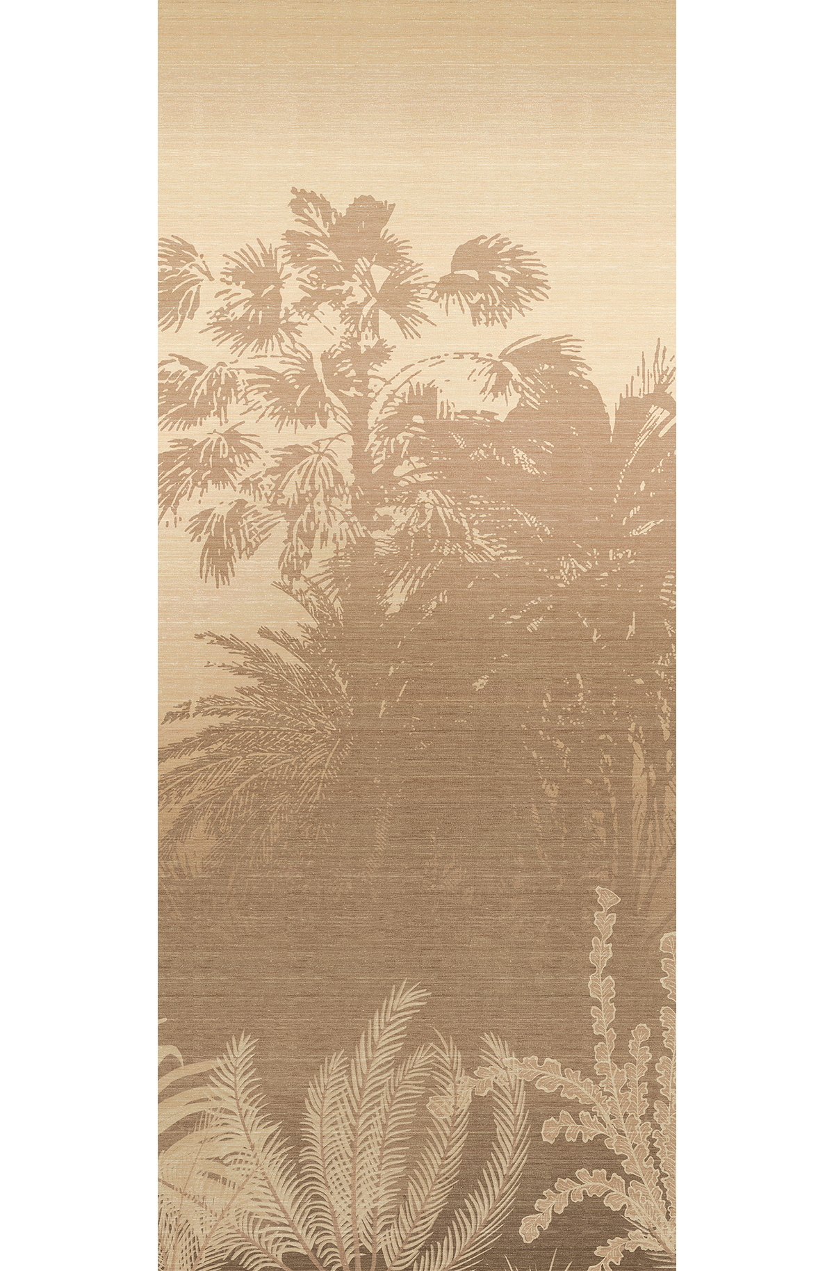 Papier peint panoramique Jungle Awarra taupe - C H260 - Amazone de Masureel | Réf. MAS-DGZON1043-260