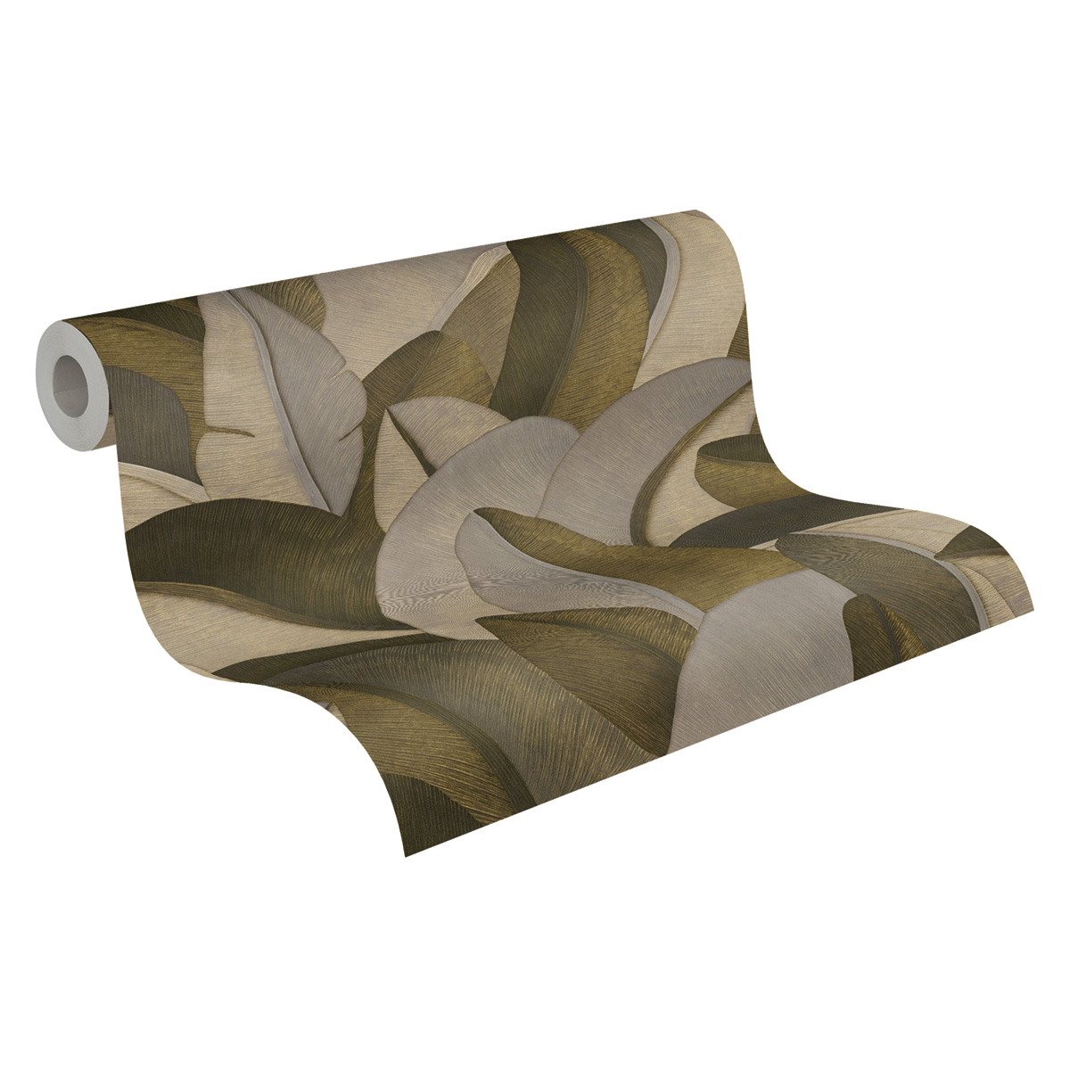Papier peint Feuillage Graphique doré - Vibes & Styles d'A.S. Création AMB7| Réf. AS-790393