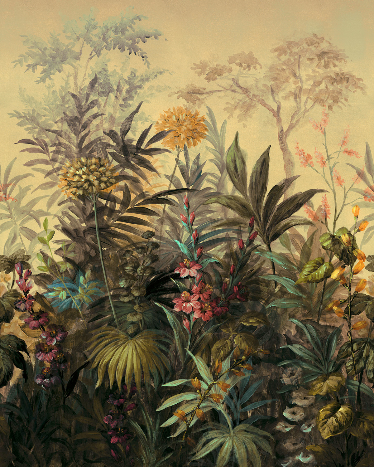 Papier peint panoramique Jungle Exotique Hernandez - Papier peint Komar Pure 2