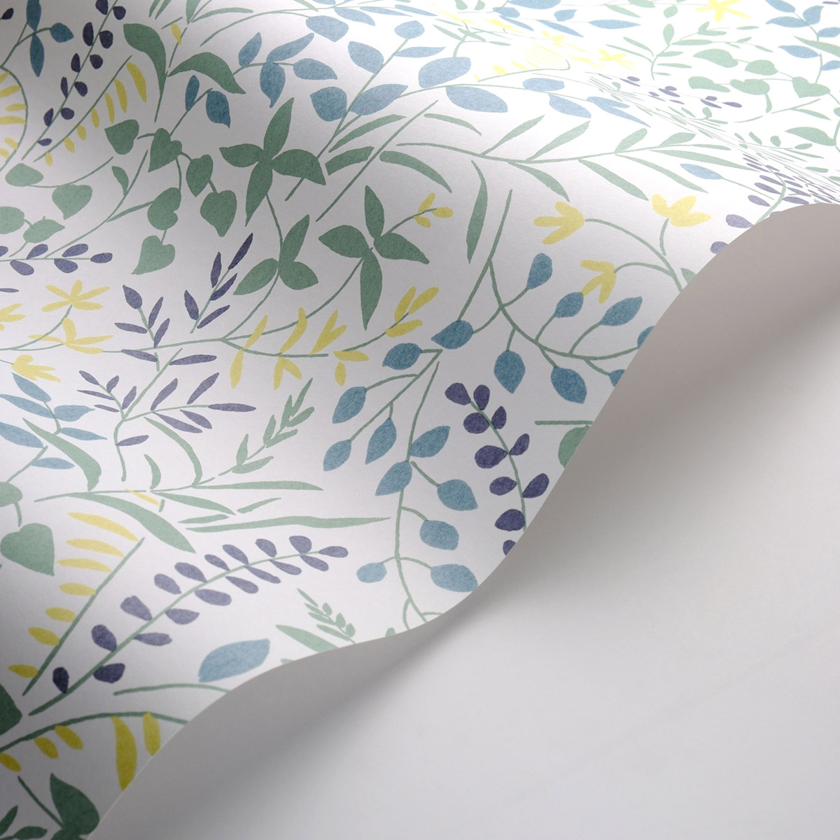 Papier peint Branche Scandinave Bastide bleu anis - Echappée Belle de Casadéco AMB3| Réf. ECHA89836424