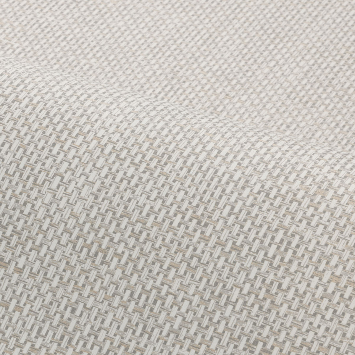 Papier peint Effet Toile Tissée Vannora galet - Tressora de Casamance | Réf. CAS-76921528
