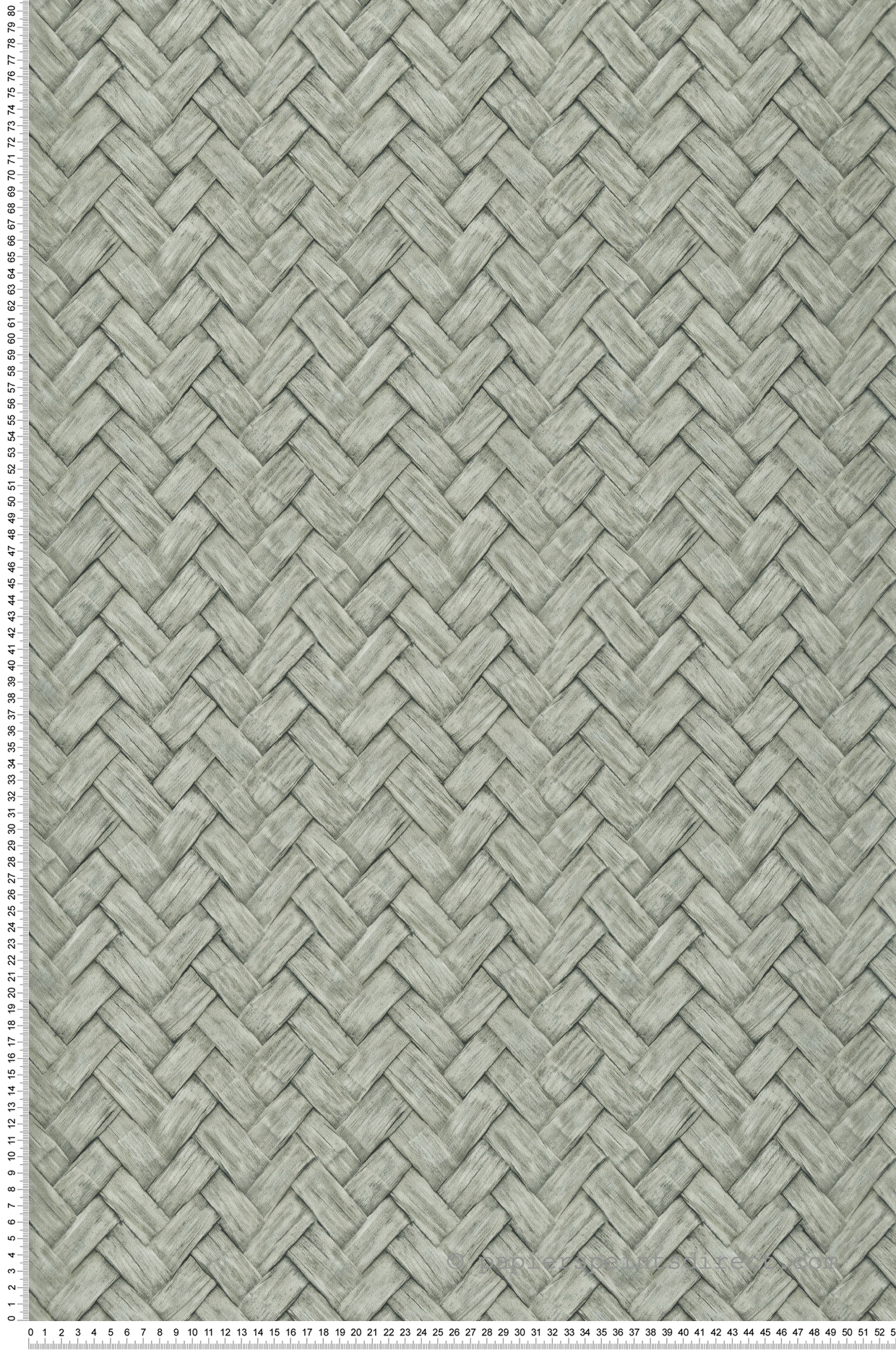 Papier Peint Tresse Palme vert céladon - Nomade d'Ugépa | Réf. UGP-M69004