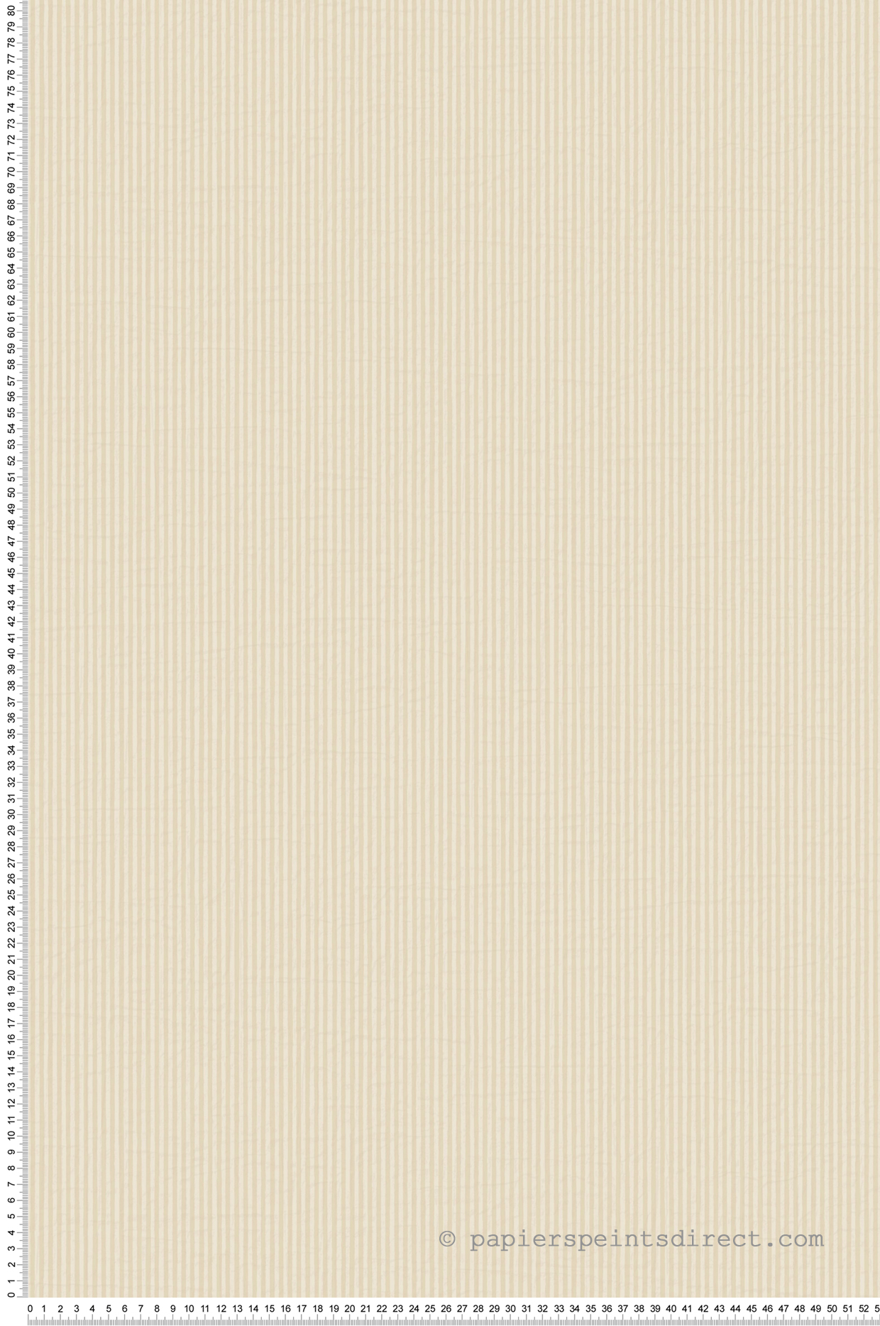 Papier peint Fines Rayures Papier Kraft beige vanille - Papercraft de Casadéco | Réf. PAPC89651221