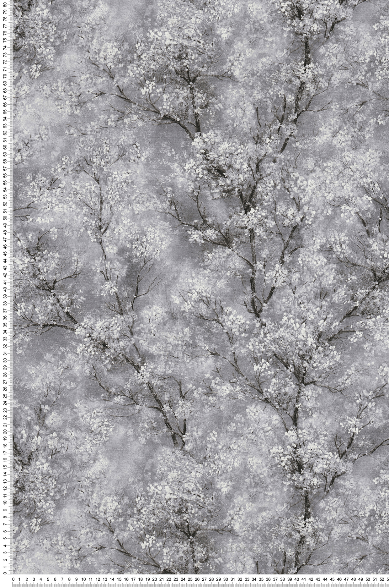 Papier peint Arbre Fleuri gris pailleté - New Walls d'AS Création | Réf. SP15271