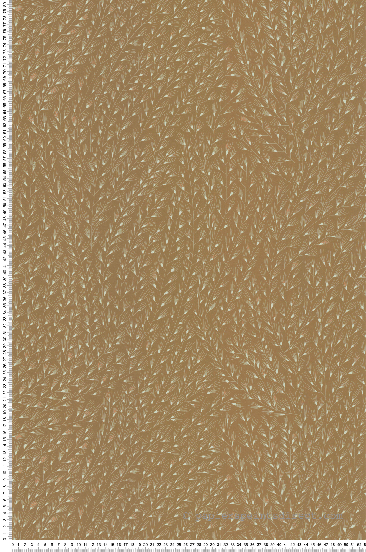 Papier peint Semis Feuillage camel - Soline de Lutèce | Réf. LTC-51250605