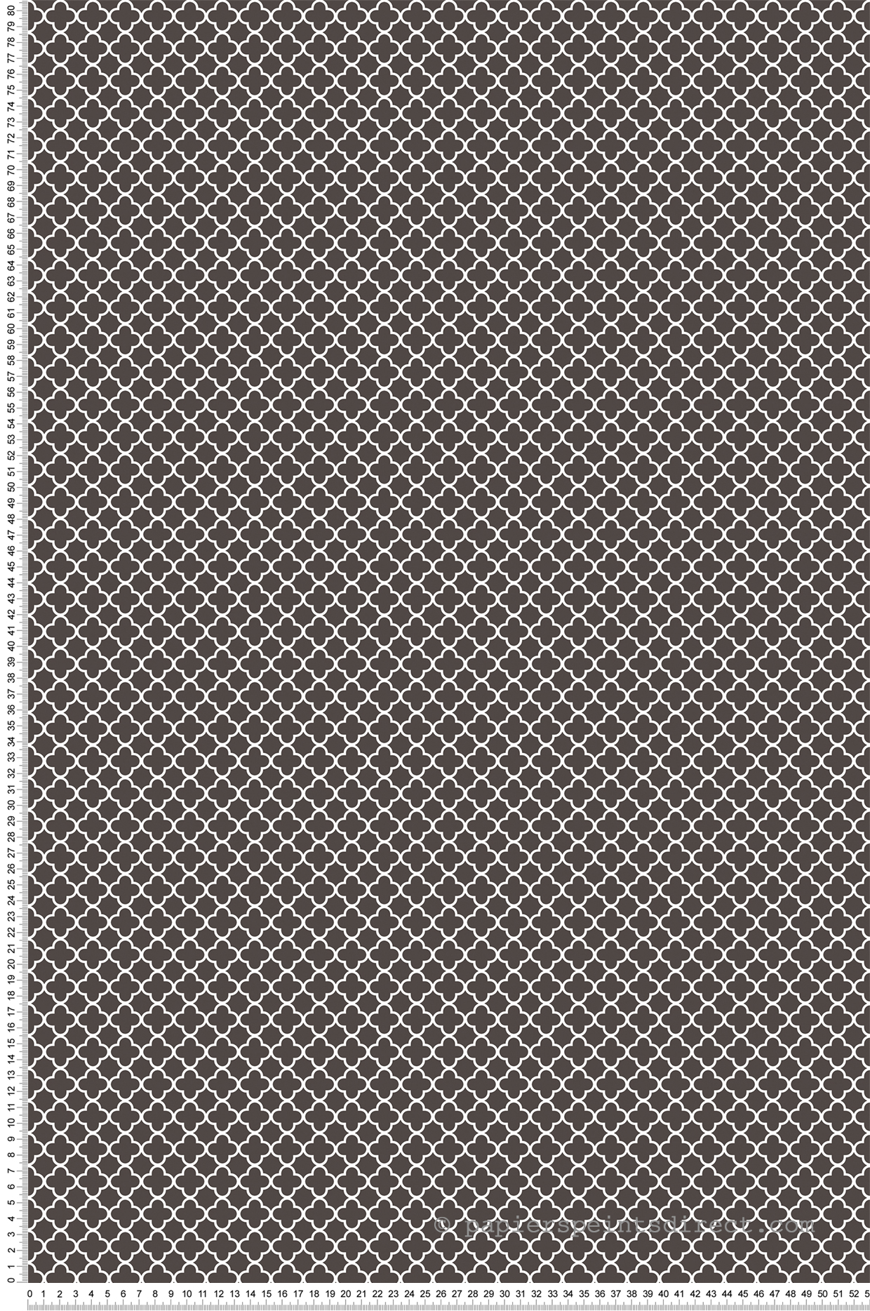 Papier peint Petit Médaillon Géométrique noir et blanc - Mini Prints de Lutèce | Réf. LTC-G56662