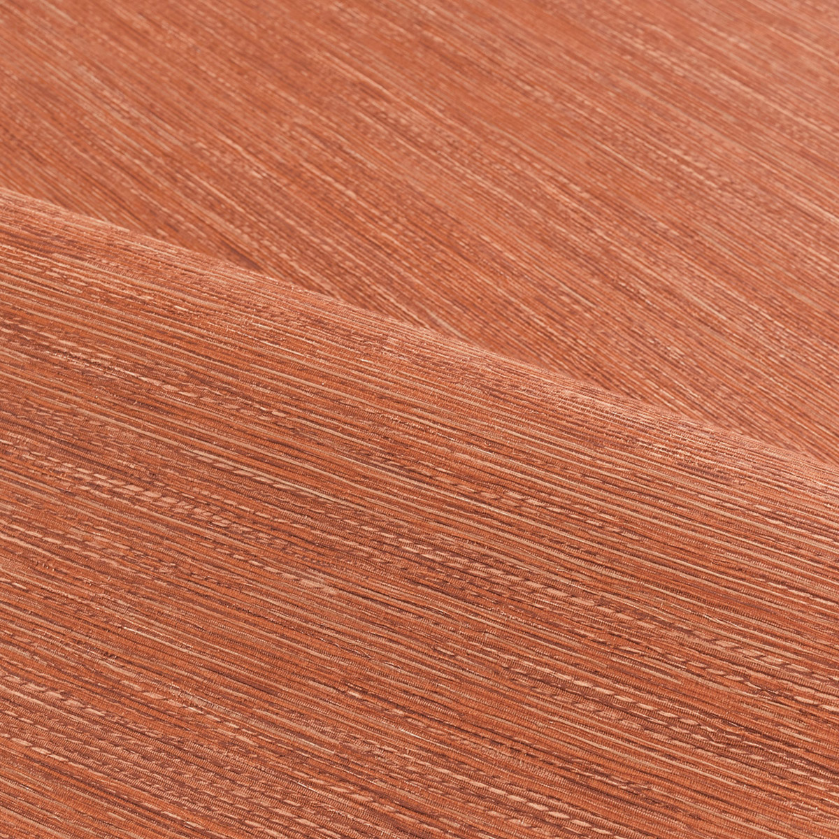 Papier peint Faux Uni Tissage Tatami orange brique - Le Jacquard de Casamance | Réf. CAS-C75346426