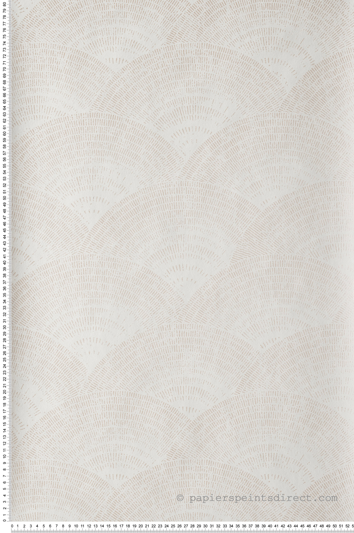Papier peint Art Déco Walter Irisé blanc/beige - Oxford de Casadéco | Réf. OXFD84080220