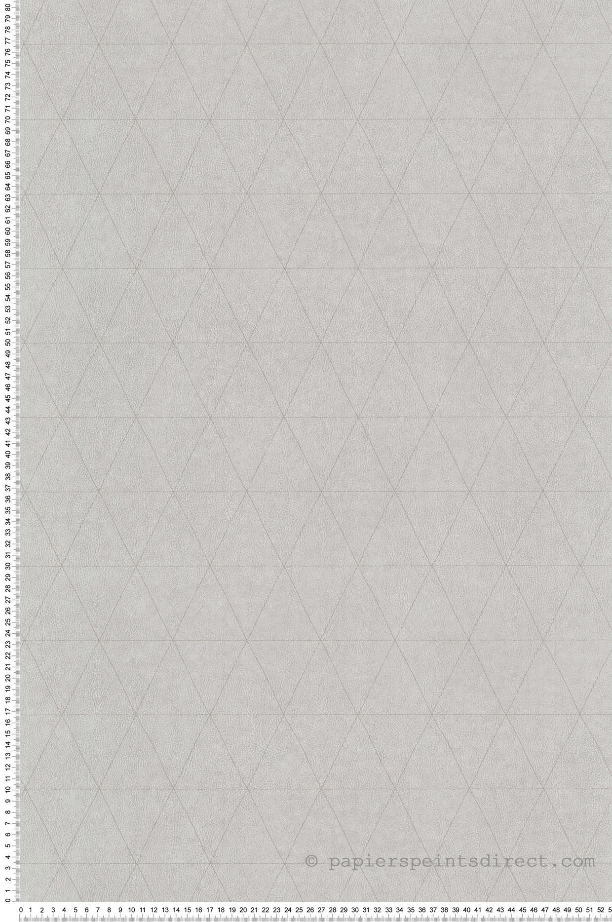 Papier peint graphique Cuir Triangles gris - Park Avenue de Lutèce | Réf. LTC-51192929