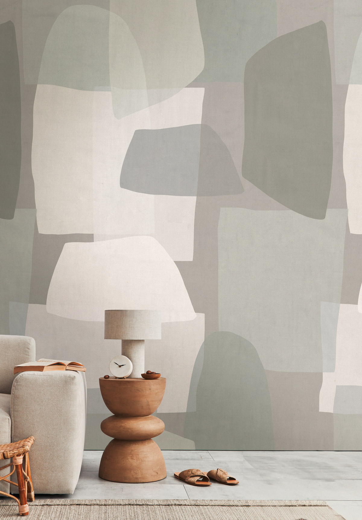 Papier peint panoramique Géométrique Forme gris - Anna D'Andrea d'A.S. Création | Réf. 782062