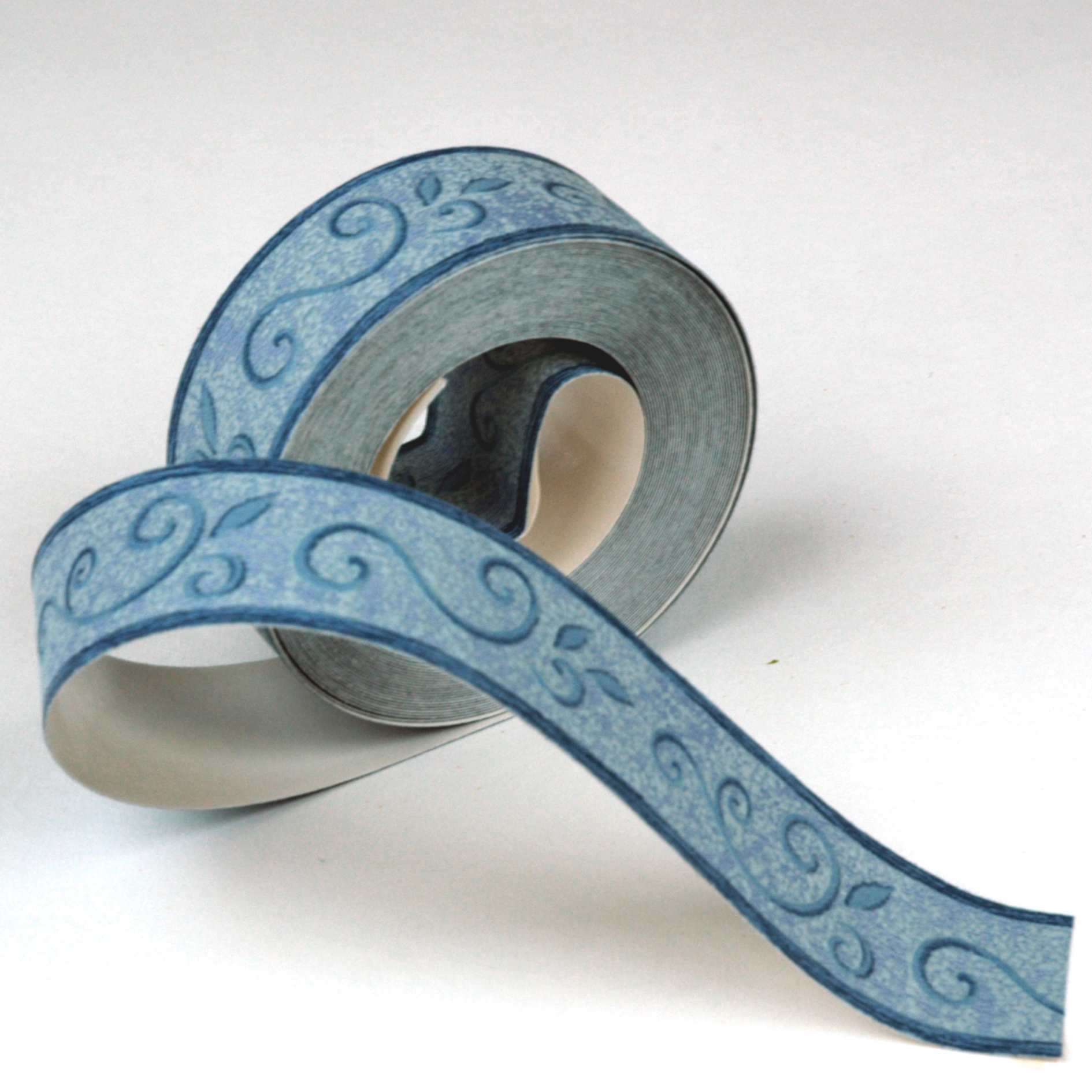 Galon Arabesques bleu - Collection Bordures & Galons de Montecolino