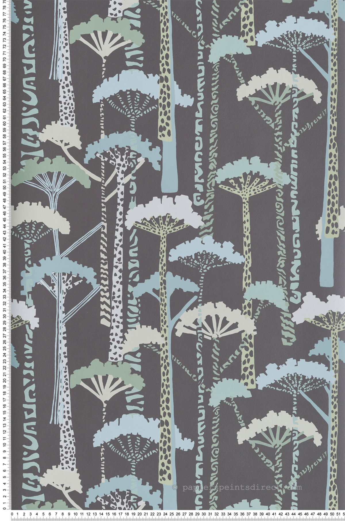 Papier peint Forêt Arbre Unify bleu gris - Harmony de Lutèce | Réf. LTC-FD27206