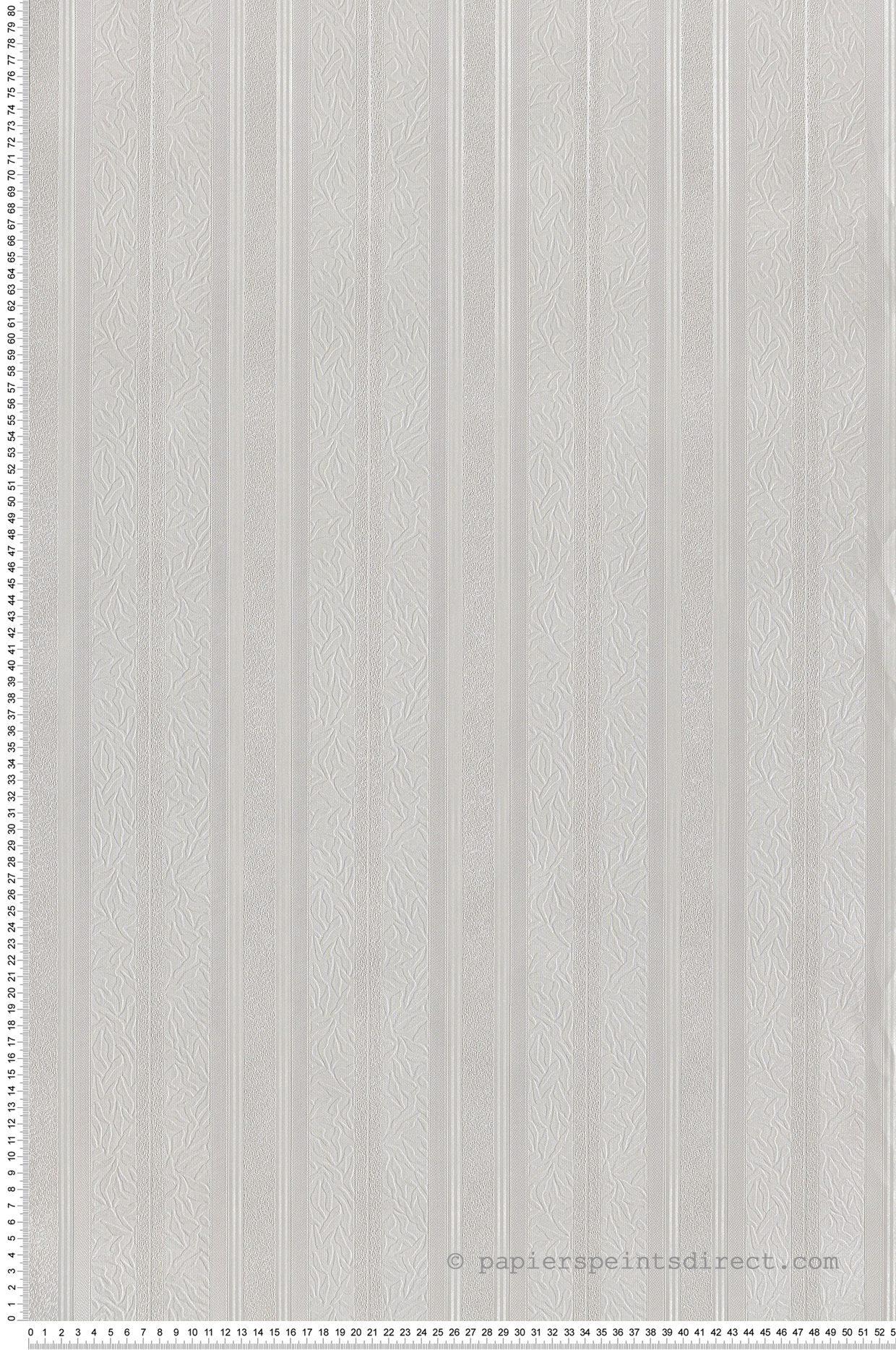Papier peint Rayure Feuillage blanc cassé irisé - Grand Classic de Montecolino | Réf. MC-Z66864