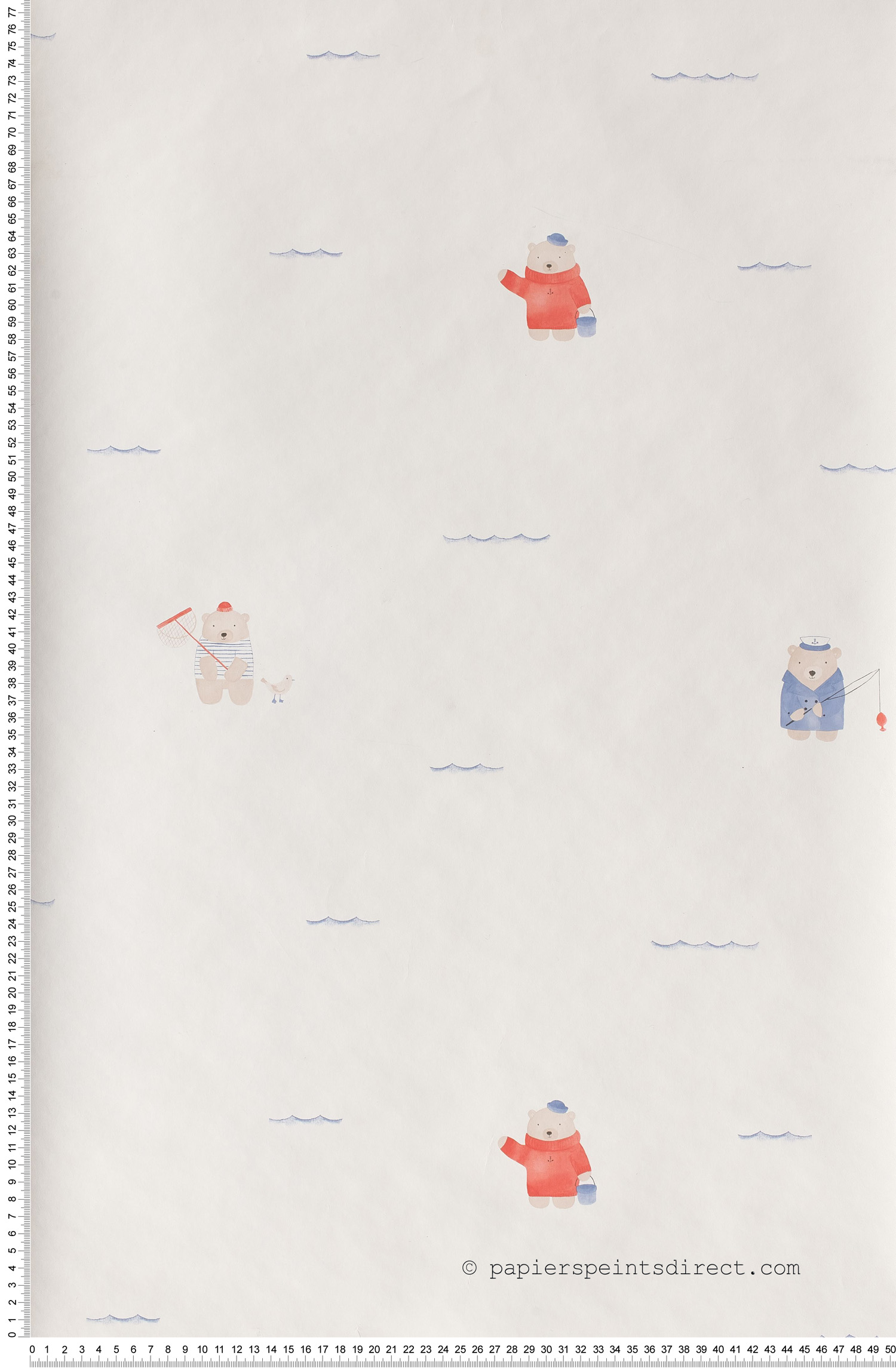 Ours plage bleu - My Little World de Casadéco