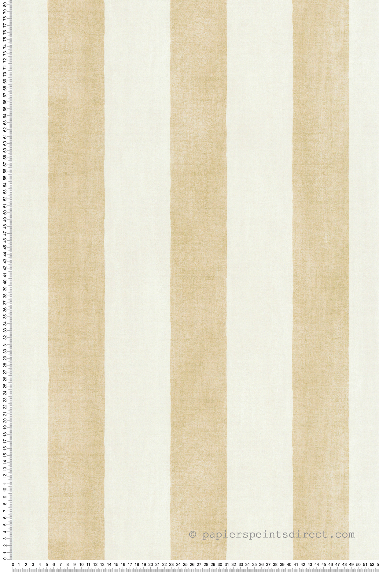 Papier peint Rayures Effet Lin jaune curry - Poésie de Lutèce | Réf. LTC-51254017