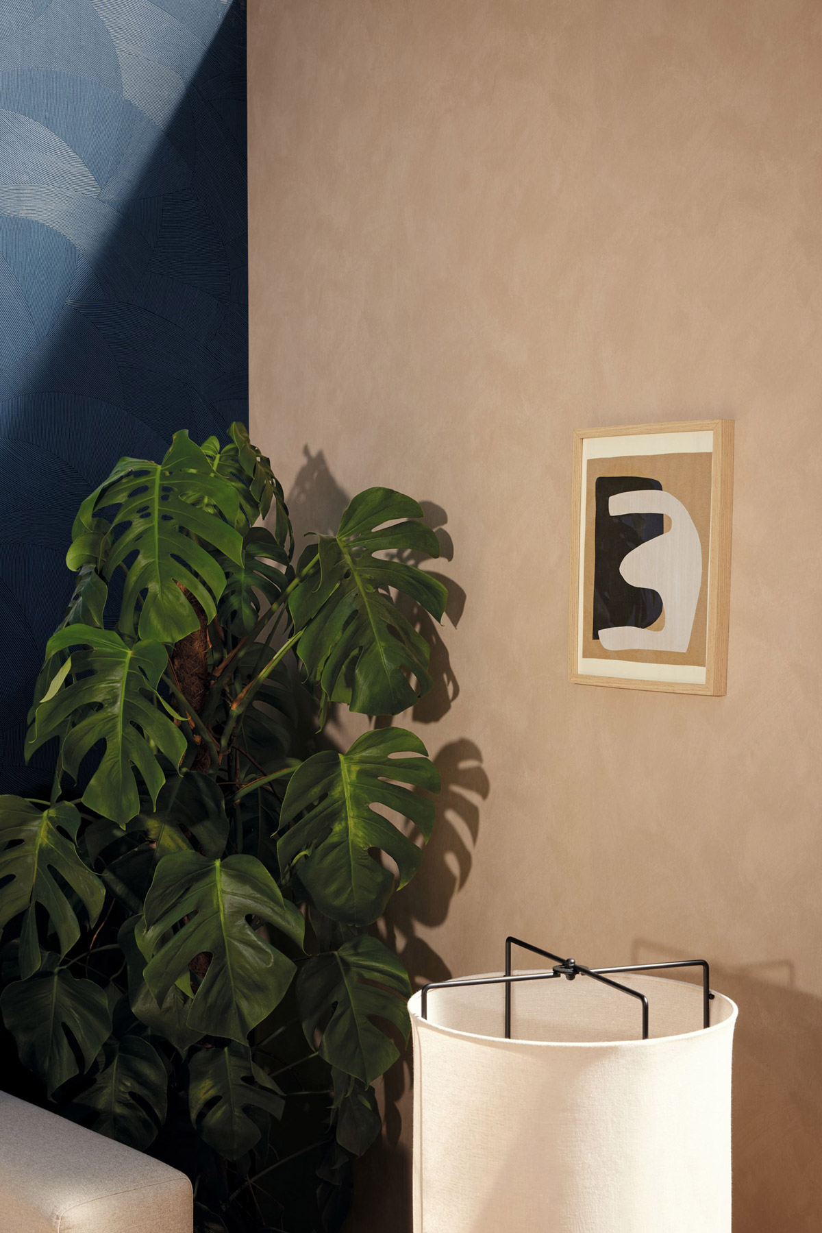 Papier peint Uni Enduit La Chaux marron glacé - Origine de Casélio AMB2| Réf. OGN106081479