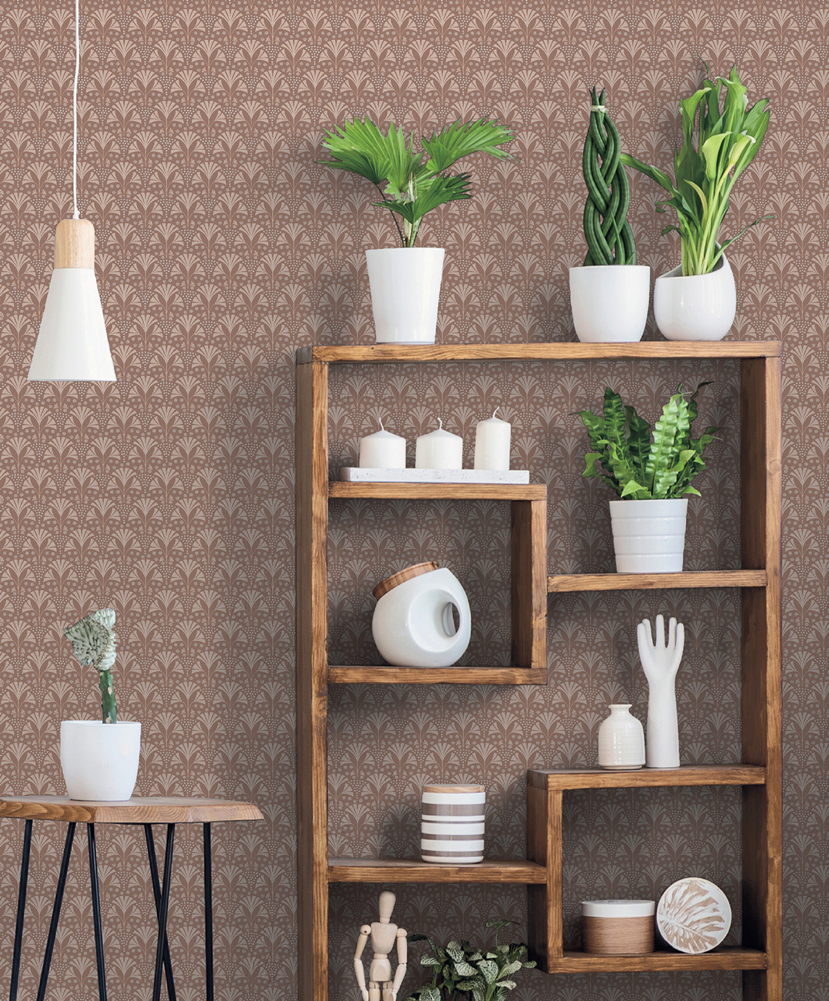 Papier peint Palme Floral rose - Jardin d'Eden de Lutèce | Réf. LTC-51200503