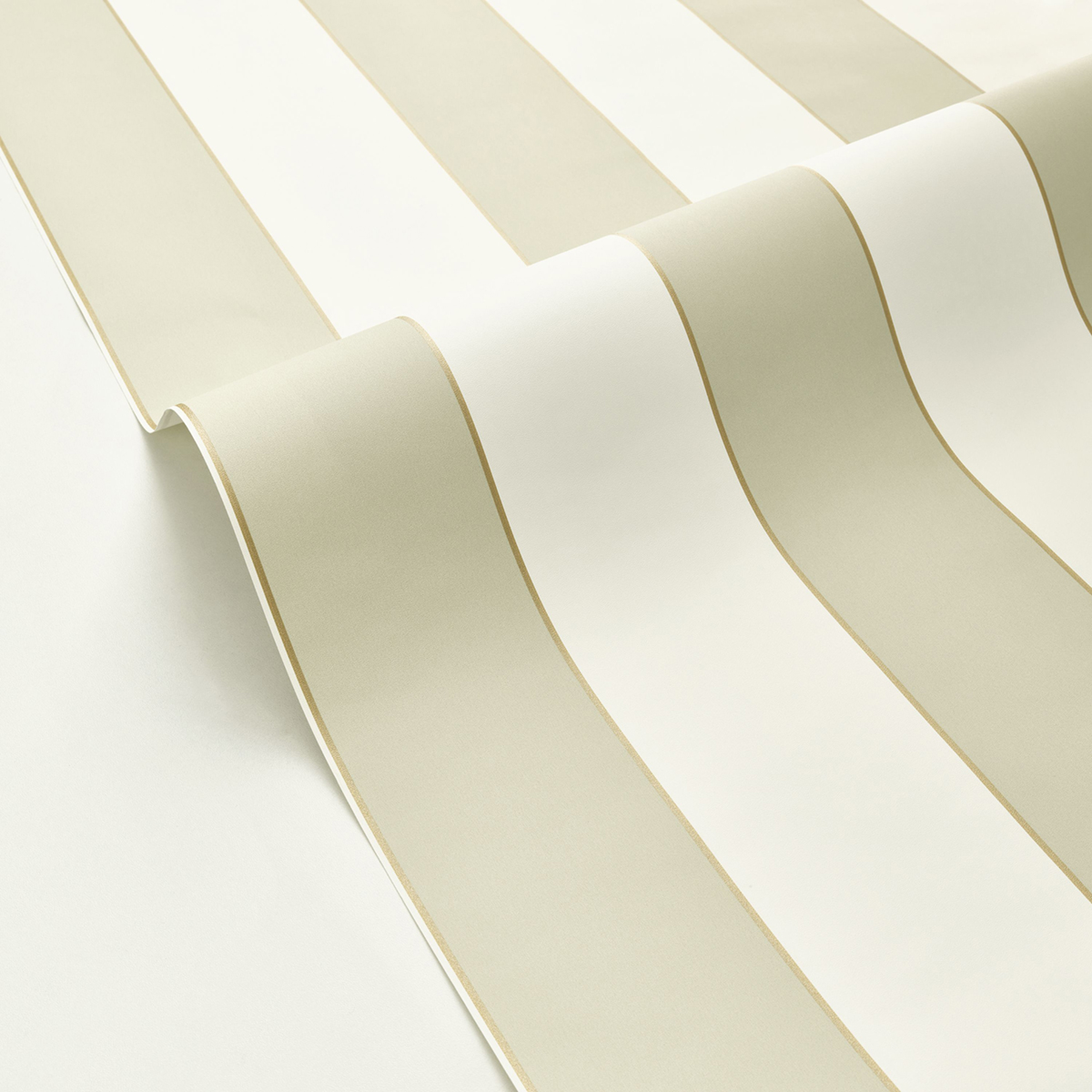 Papier peint Rayures Golden Lines vert amande or - Golden Age de Casélio | Réf. GAG101077036