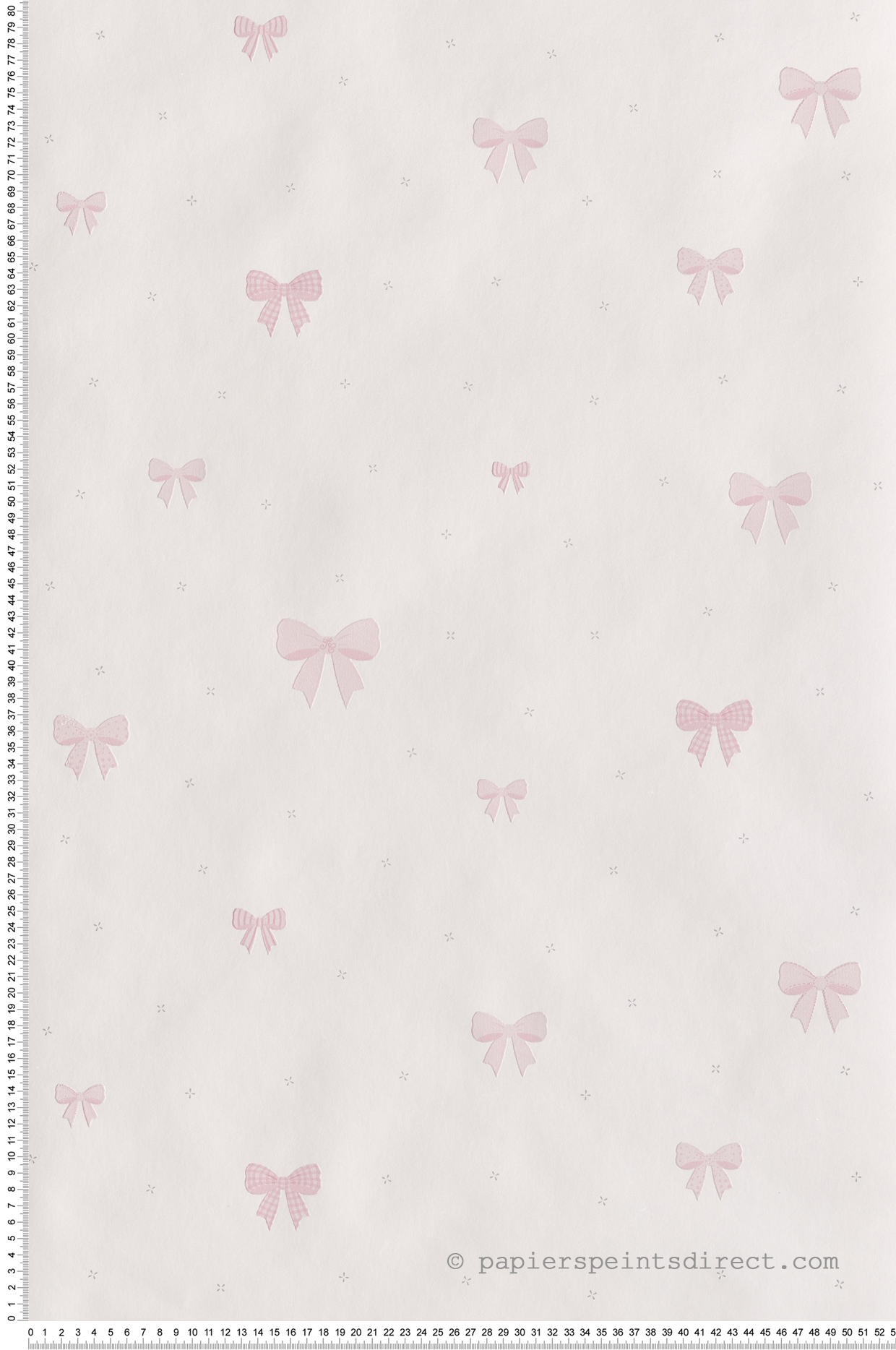 Papier Peint Petits nœuds roses - Tartine et Chocolat de Lutèce  | Réf. LTC-11130203