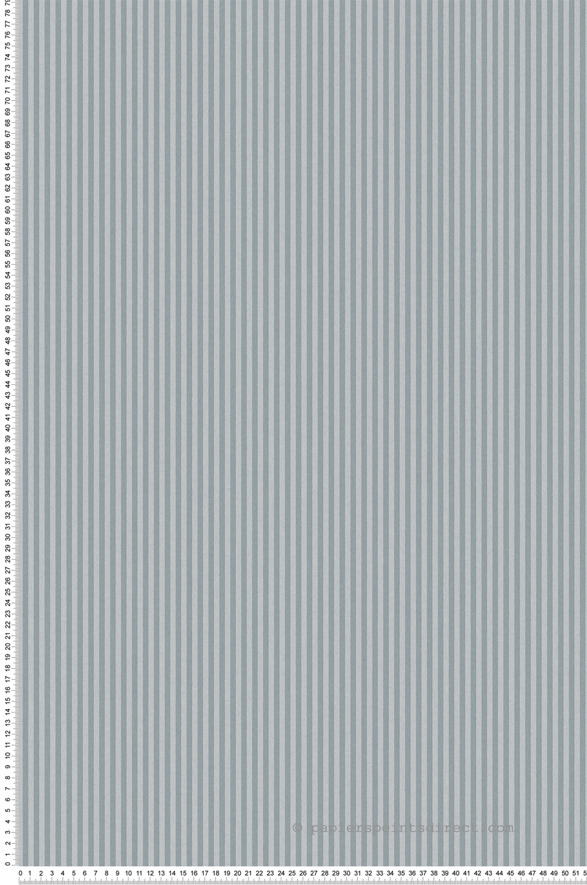 Papier peint Rayure Ticking Stripe bleu - Beaux Arts de Lutèce | Réf. LTC-M1845