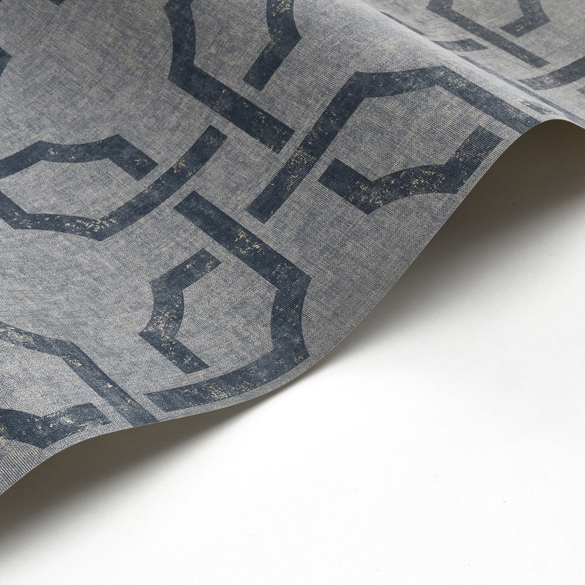 Papier peint Géométrique Mosaïque bleu et doré - Vienne de Casadéco AMBV | Réf. VIEN87356507