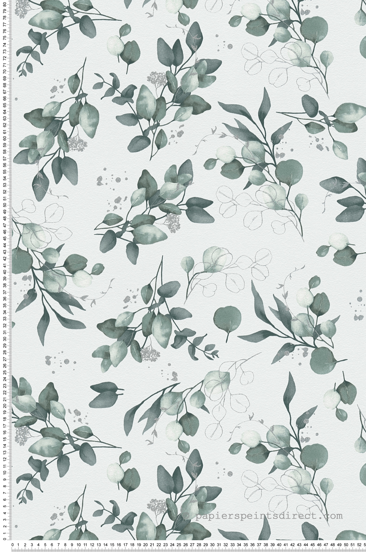 Papier peint Douce Nature vert argenté - Pure Elegance d'A.S. Création | Réf. AS-397682