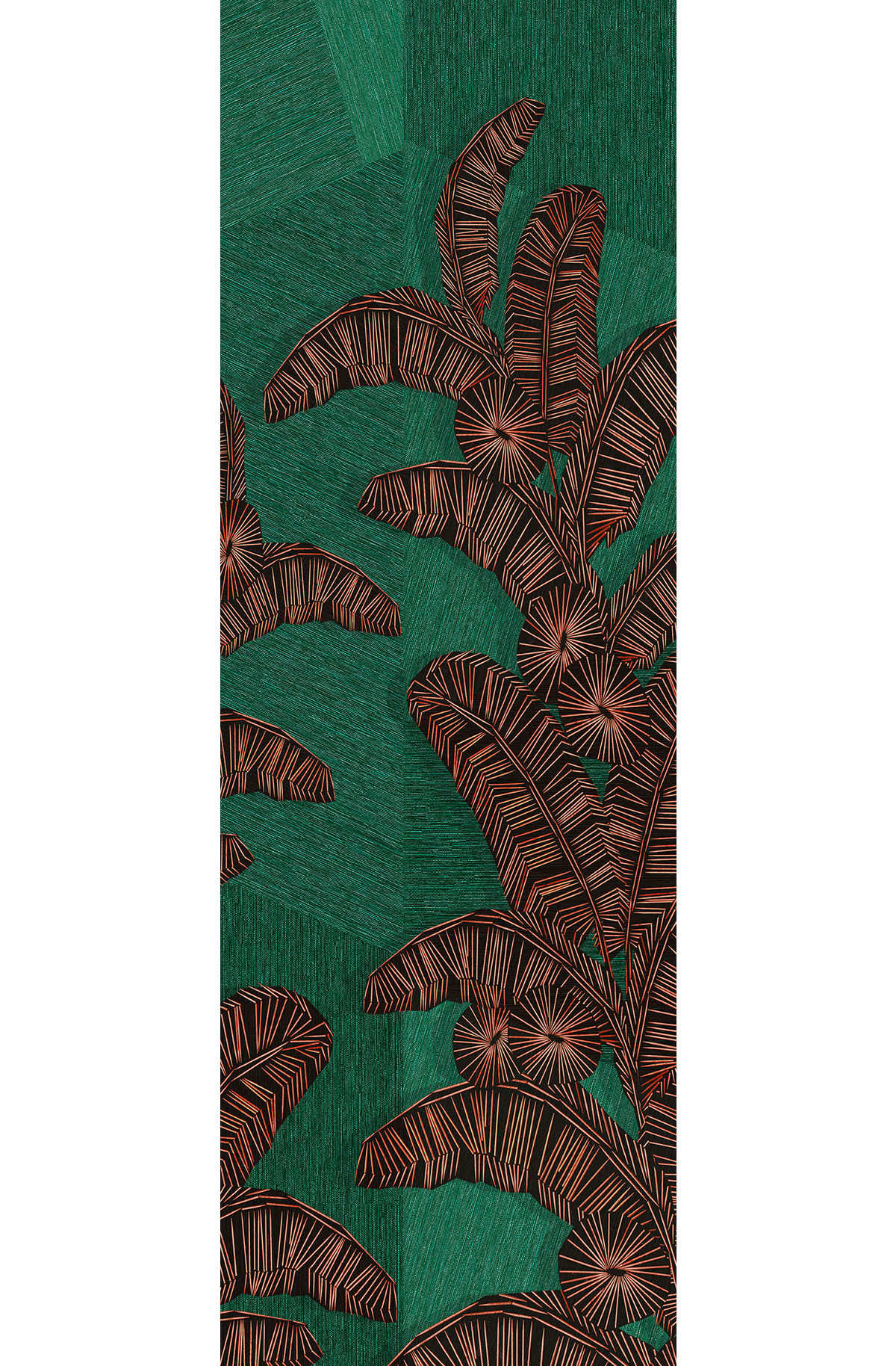 Papier peint panoramique Palme Graphique Yucatan vert - C H260 - Amani de Masureel | Réf. MAS-DGAMA2023-260