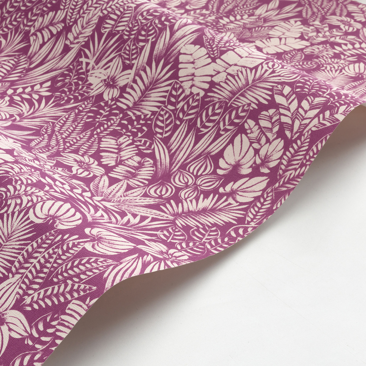 Papier peint Jungle Napa Valley violet écru - California de Casadéco AMB6 | Réf. CALF88825454