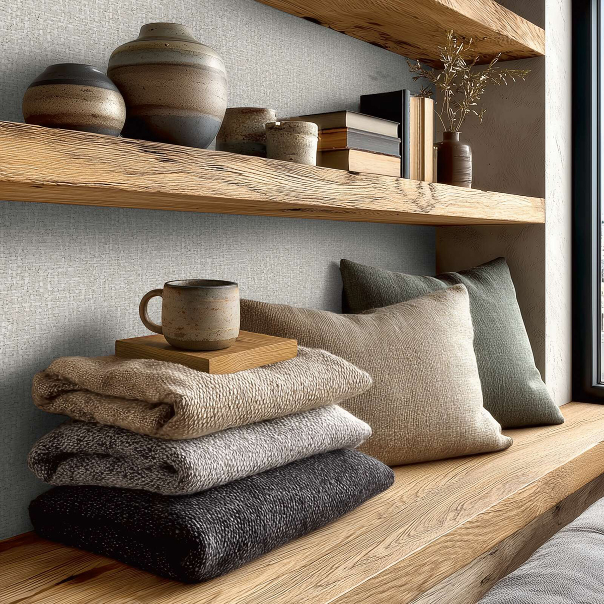 Papier peint Paille Tressée gris clair argenté - Vibes & Styles d'A.S. Création AMB4| Réf. AS-791122