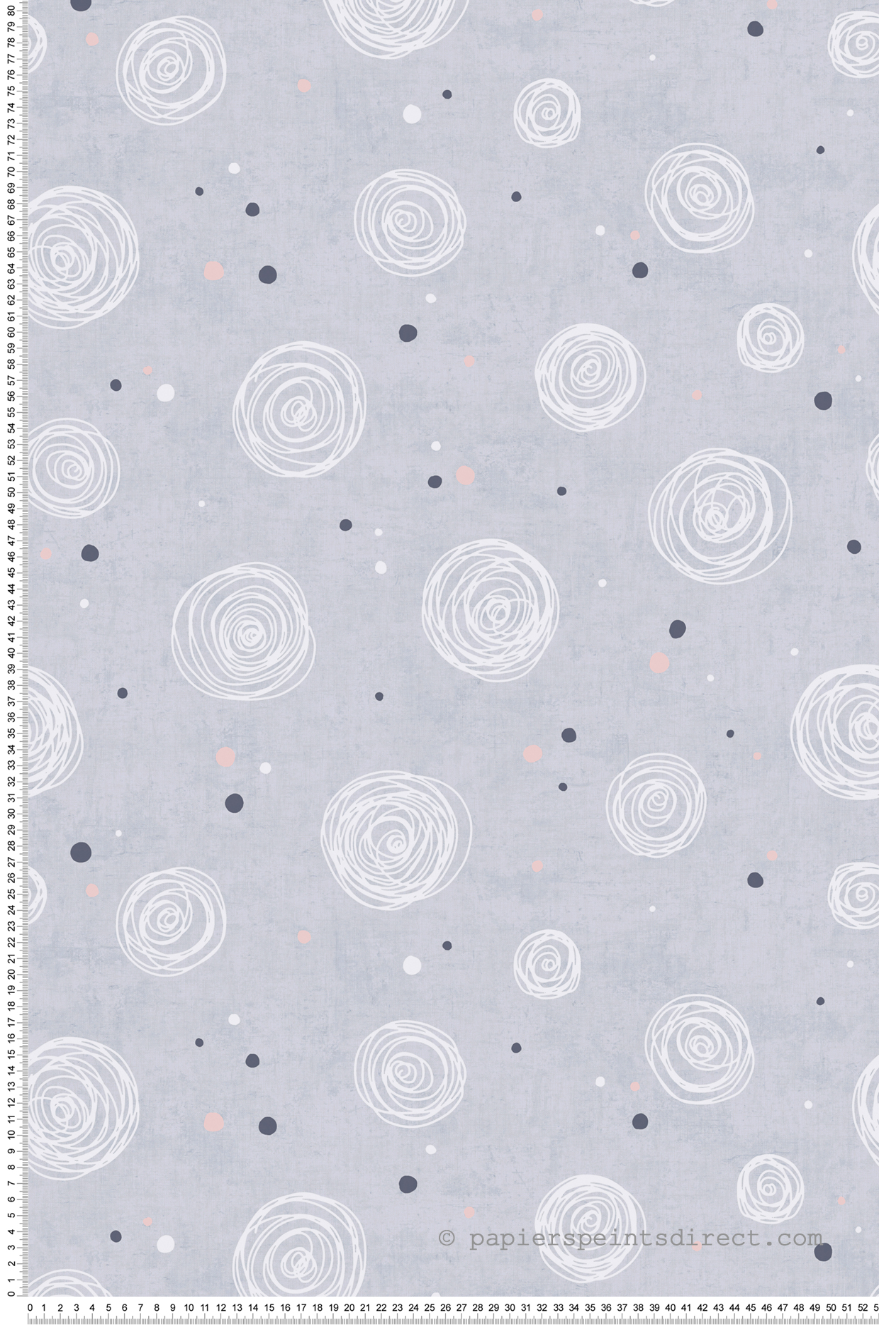 Papier peint Rond Bébé gris - Lilly & Luis d'A.S. Création | Réf. AS-771391