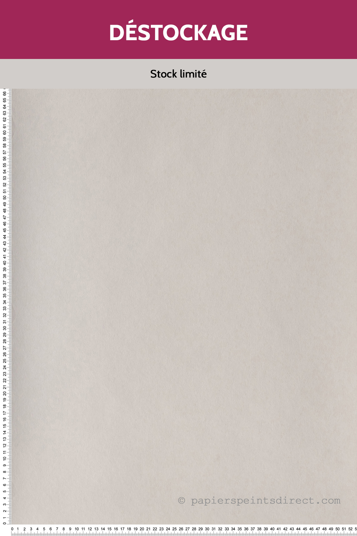 Papier peint Destockage - Uni tissé argile - Collection Fontainebleau de Casadéco