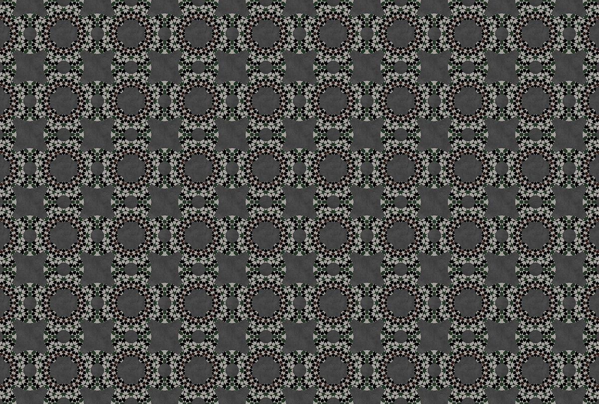 Papier peint panoramique Mosaïque Graphite 2 - Référence DD110586 - Intissé 200g/m2 - Standard 400 x 270