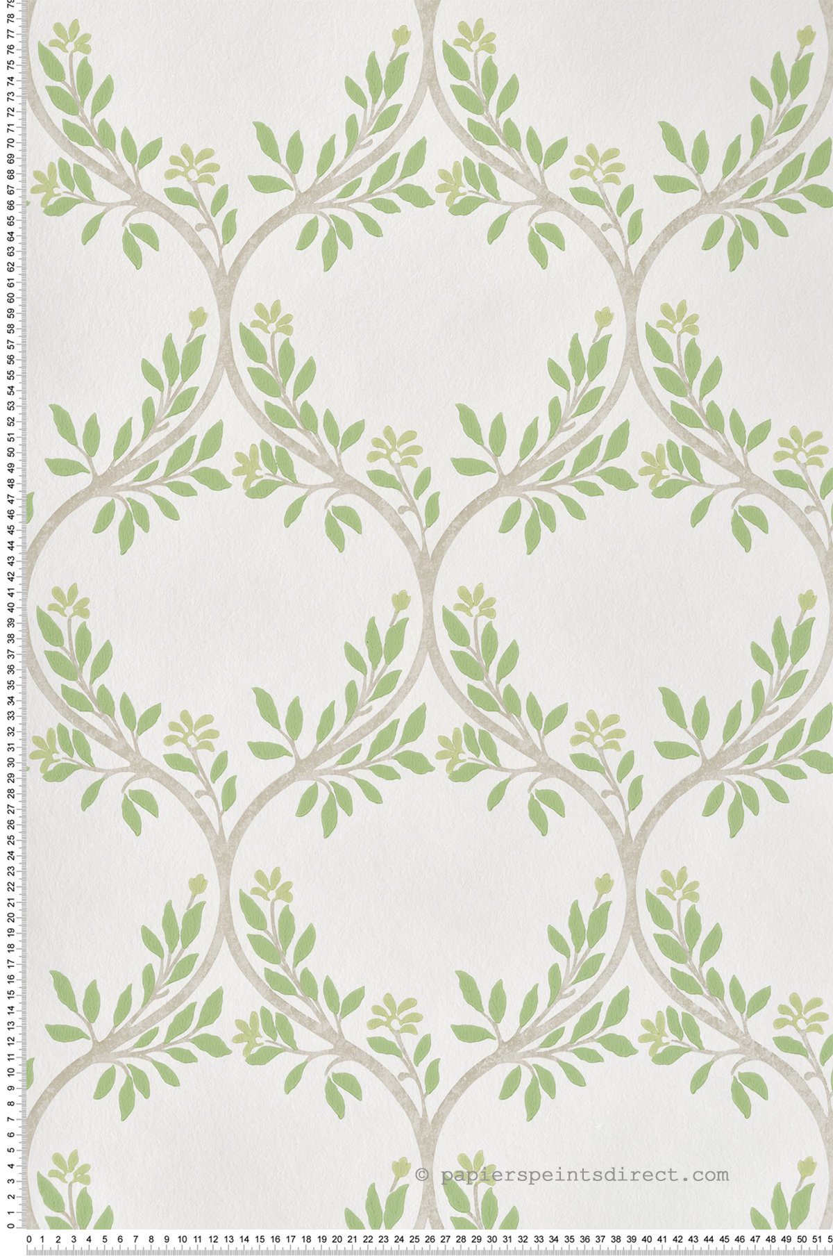 Papier peint Treillis Arber vert - Signature de Nina Campbell | Réf. OSB-NCW4495-01