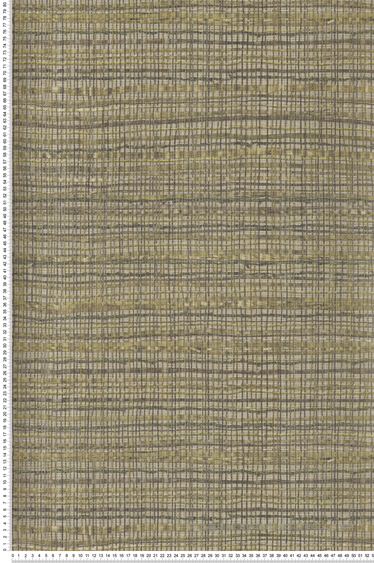 Papier peint Paille Japonaise vert marron - Ornata de Montecolino | Réf. MC-27100