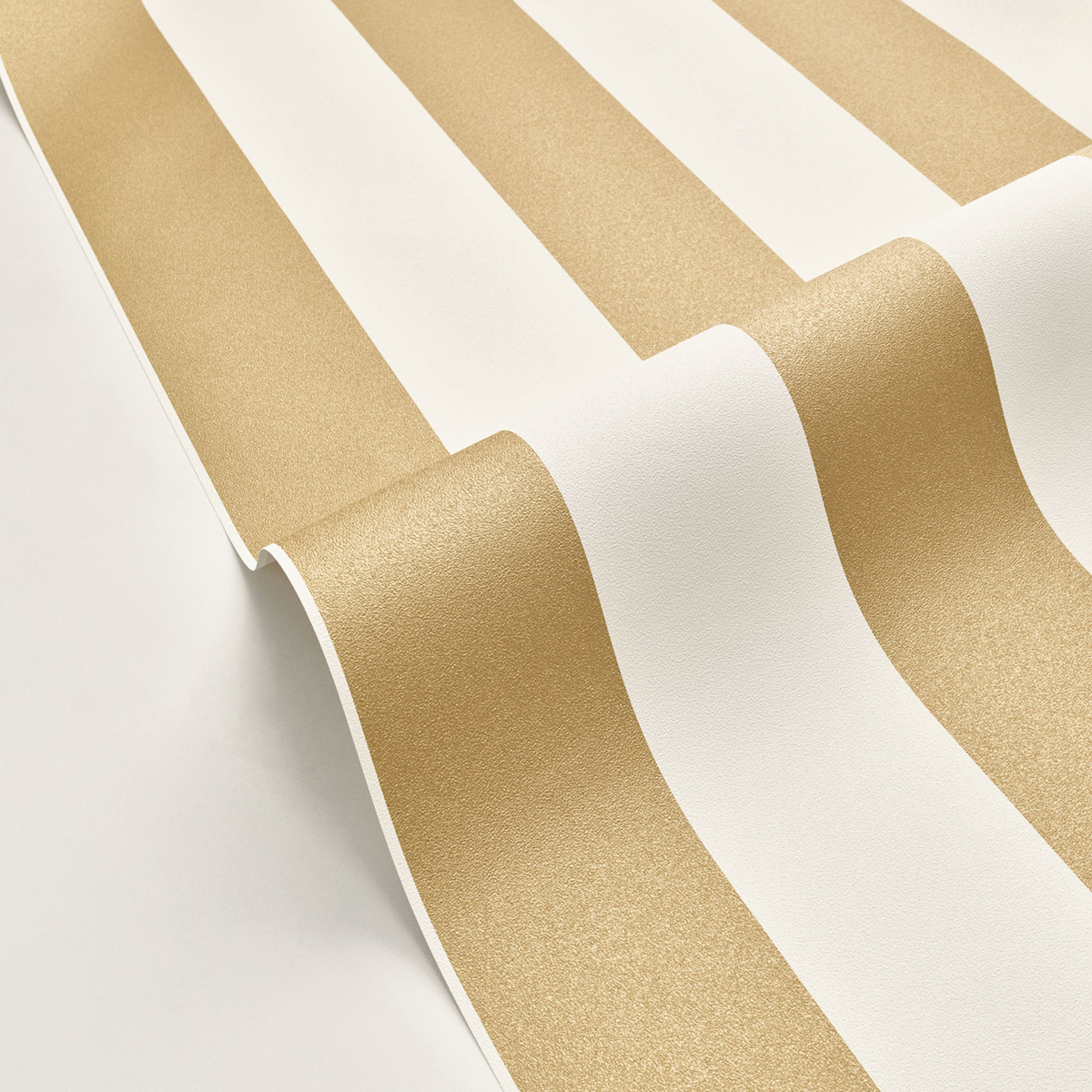 Papier peint Rayure Wide Lines blanc doré - Moonlight 2 de Casélio AMBV | Réf. MLGT104022020