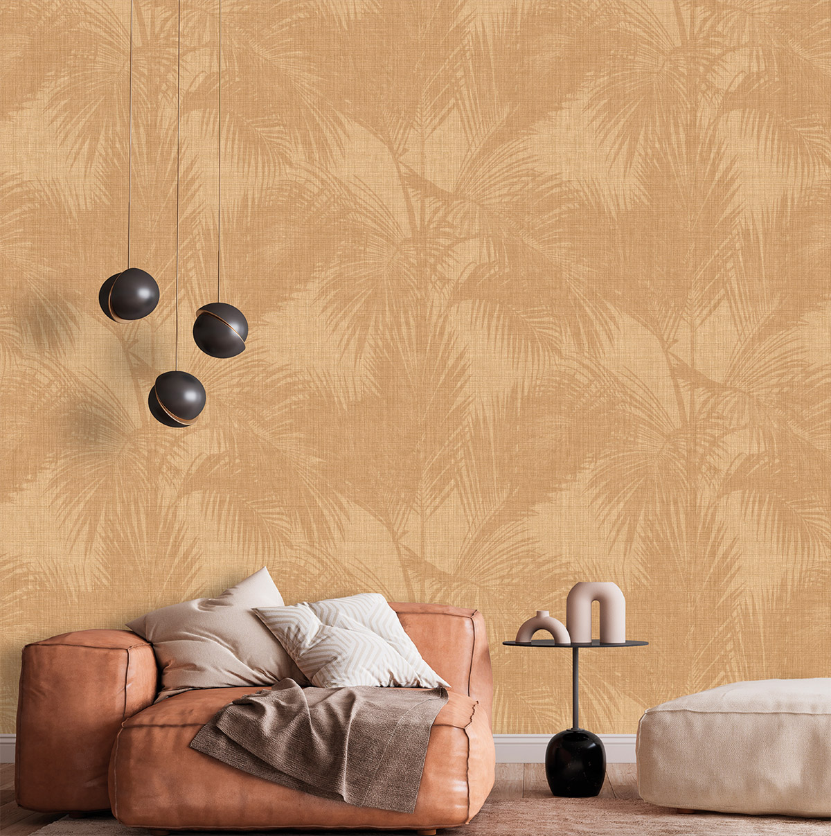 Papier peint Feuillage Tropical sable - Atacama de Montecolino | Réf. MC-IMD28120