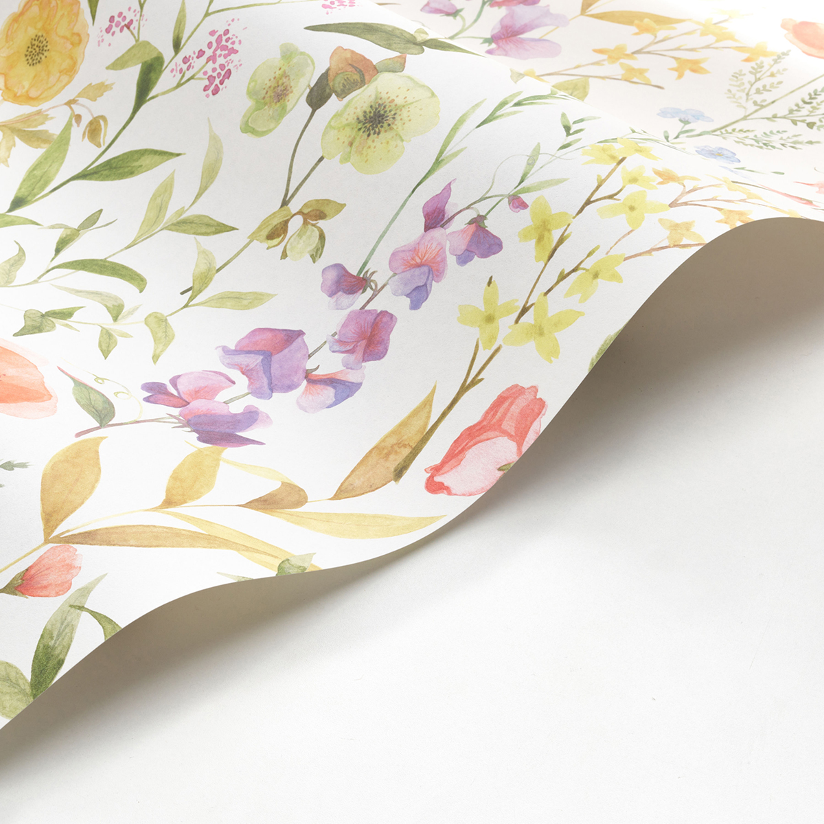 Papier peint Fleurs des Champs Bouquet multicolore - Le Beau Jardin de Casadéco VAGUE | Réf. BJAR87650825