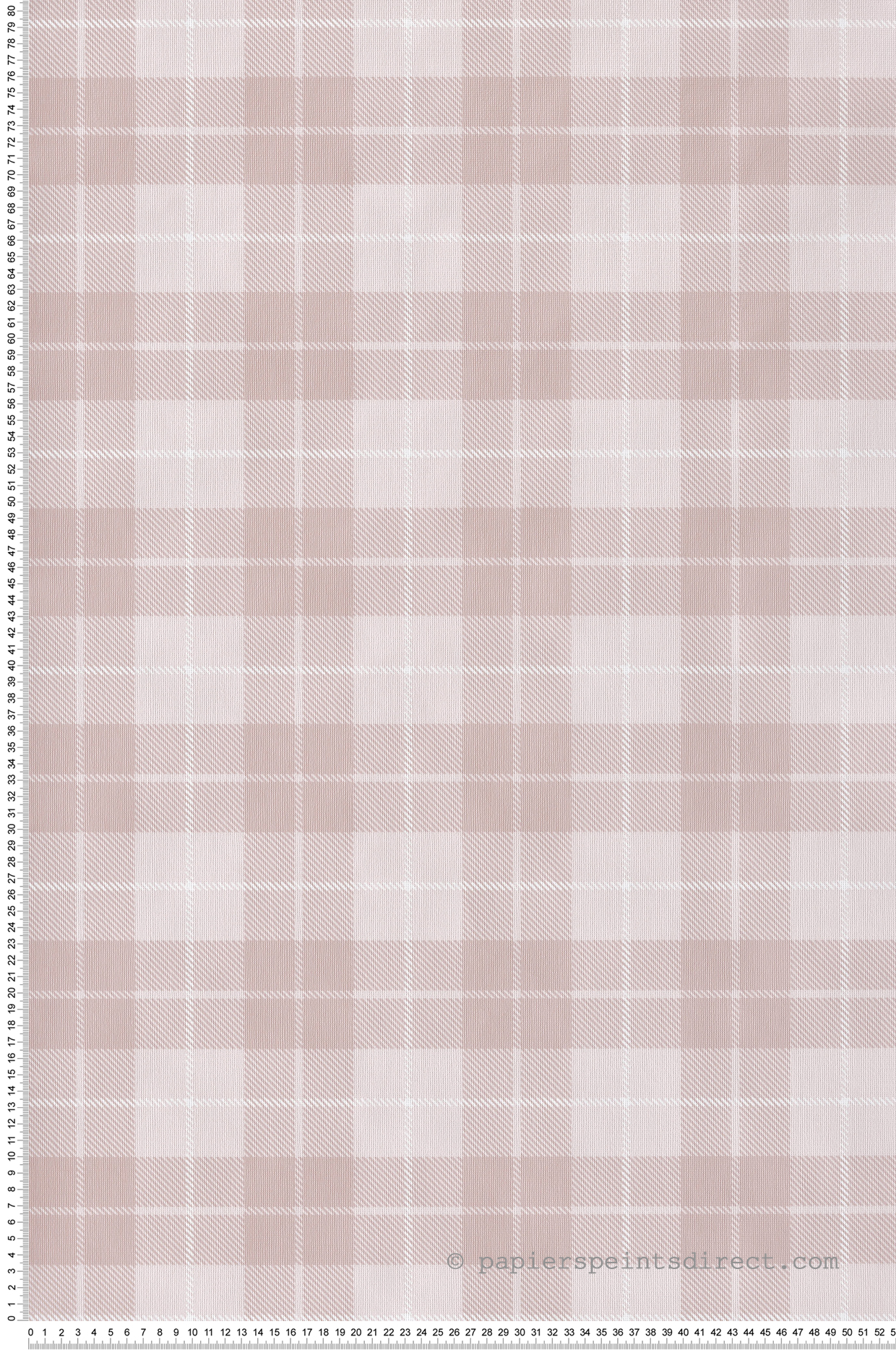 Papier peint Tartan rose blanc - Babyland 2 de Lutèce | Réf. LTC-14874