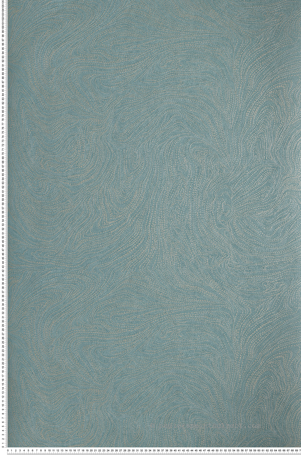 Papier peint Voie Lactée bleu glacier doré - Nuit d'Orient de Casamance | Réf. CAS-75413976