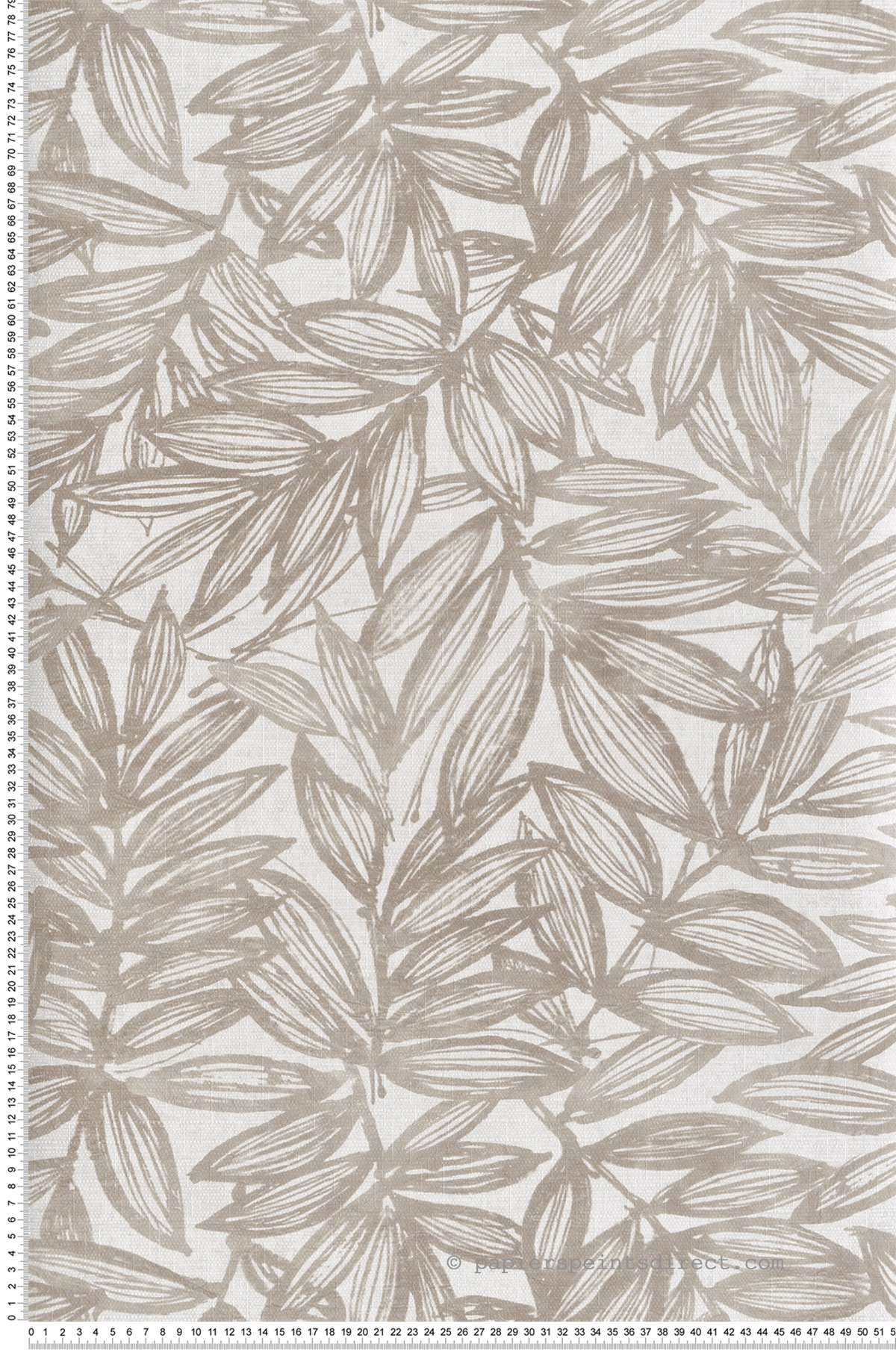 Papier peint Feuillage Rythmic grège - Harmony de Lutèce | Réf. LTC-FD27233